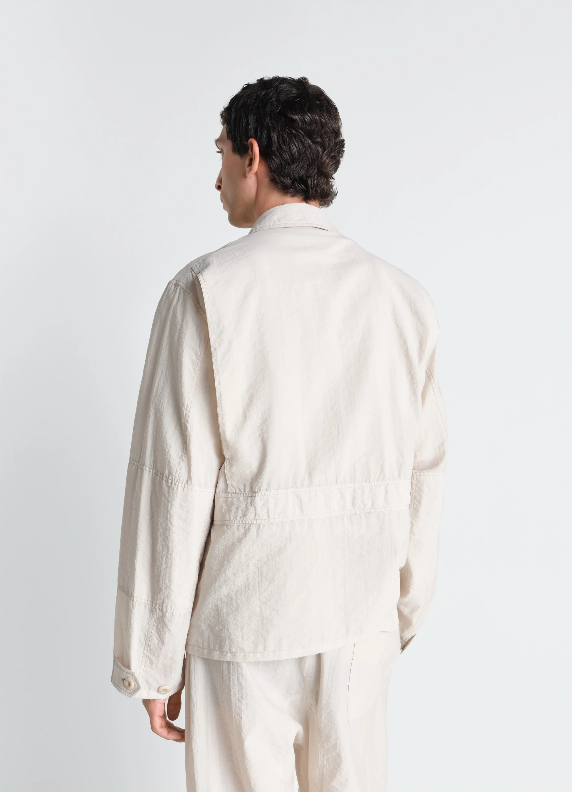 3D POCKET JACKET IN WASHED TECHNICAL COTTON - Image 6