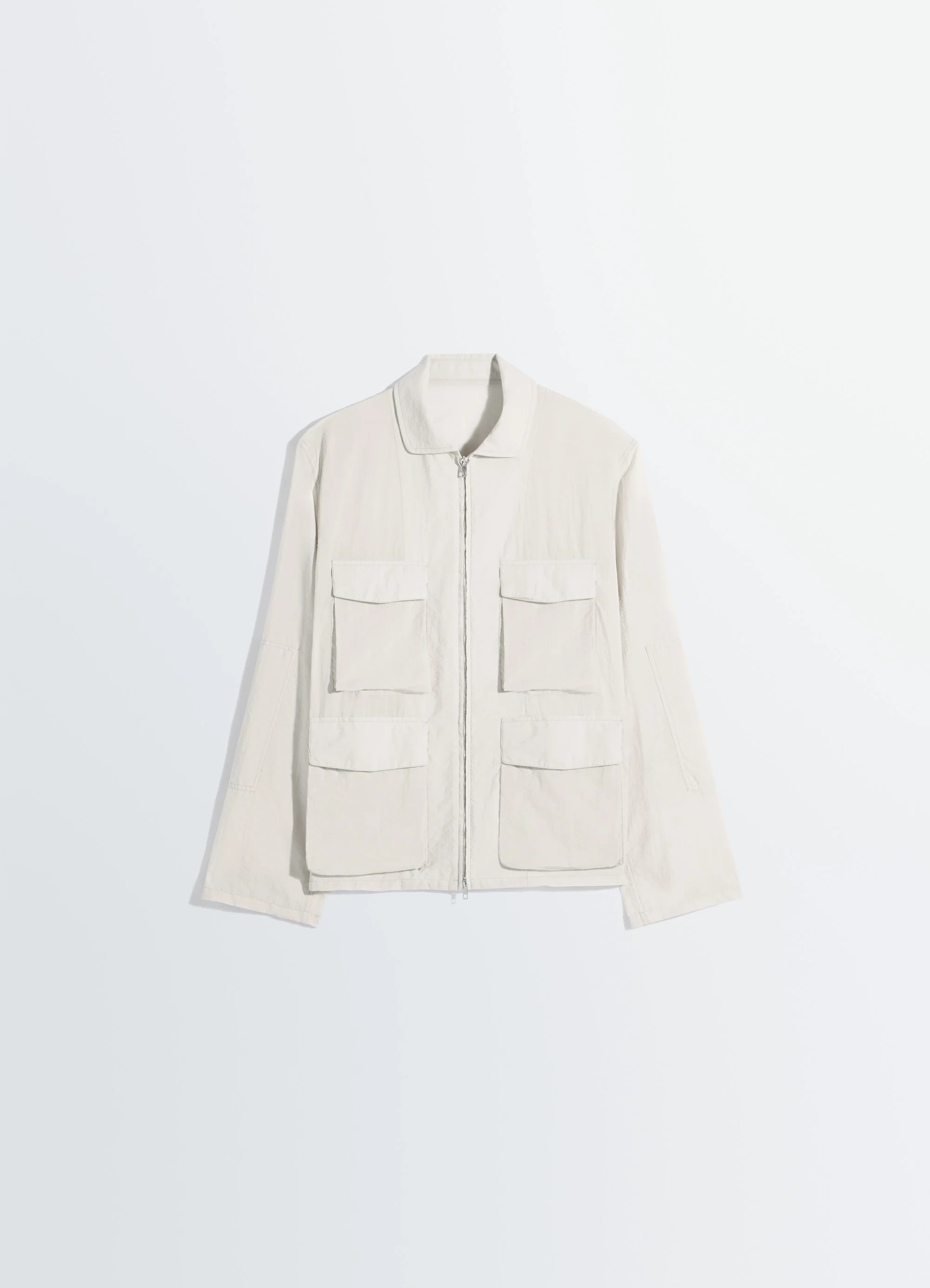 3D POCKET JACKET IN WASHED TECHNICAL COTTON - Image 7