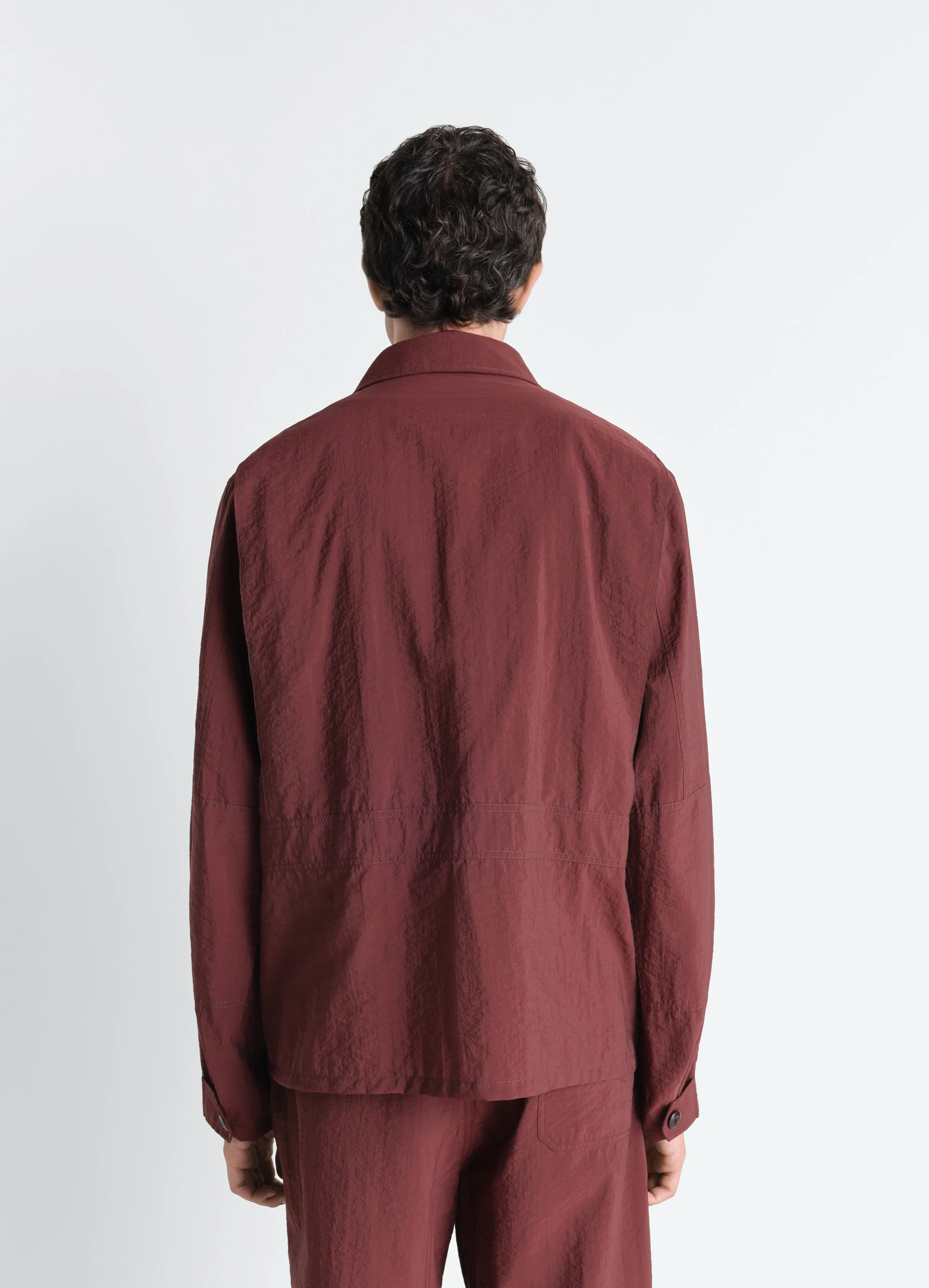 3D POCKET JACKET IN WASHED TECHNICAL COTTON - Image 5