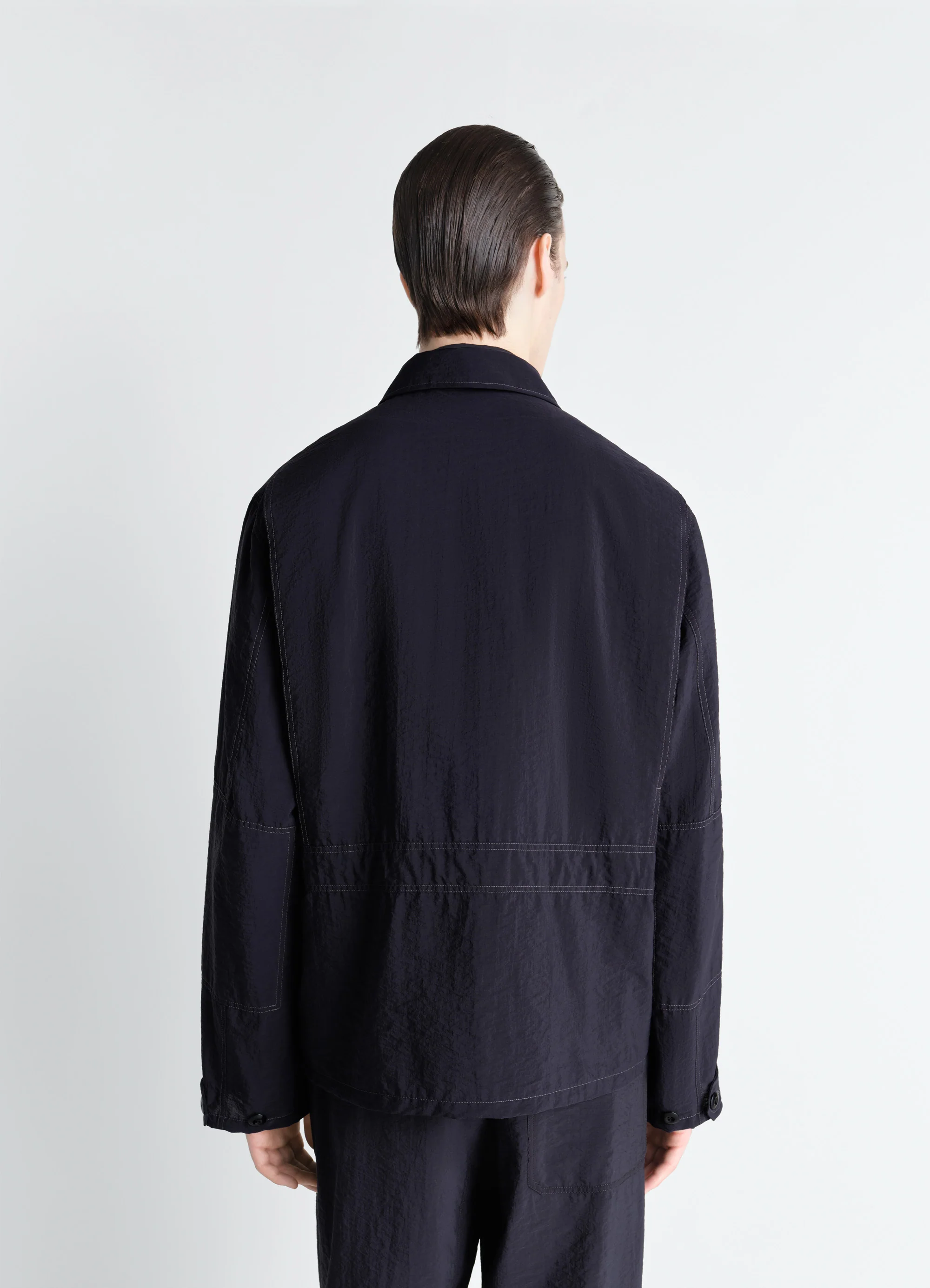 3D POCKET JACKET IN WASHED TECHNICAL COTTON - Image 5