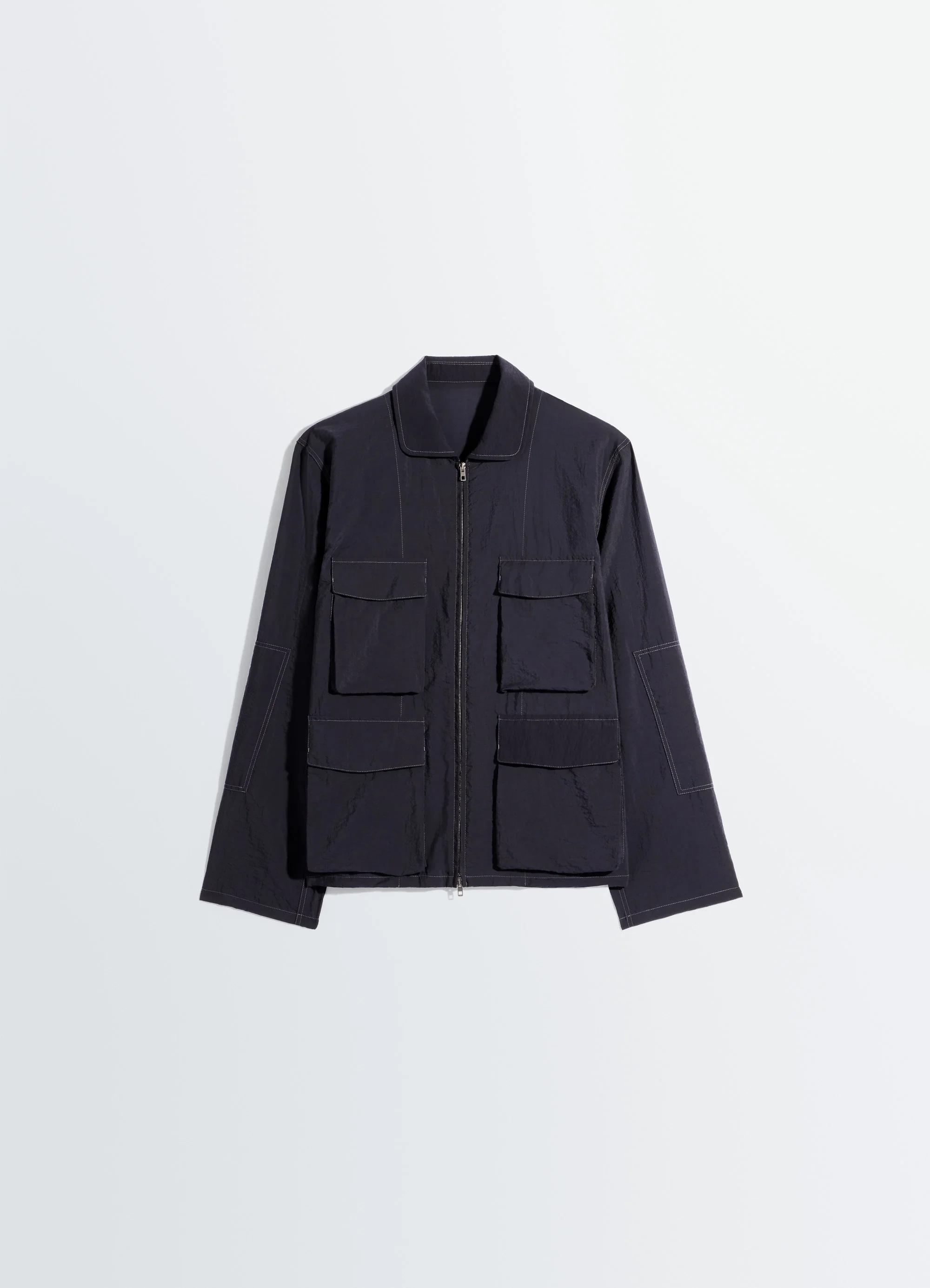 3D POCKET JACKET IN WASHED TECHNICAL COTTON - Image 6