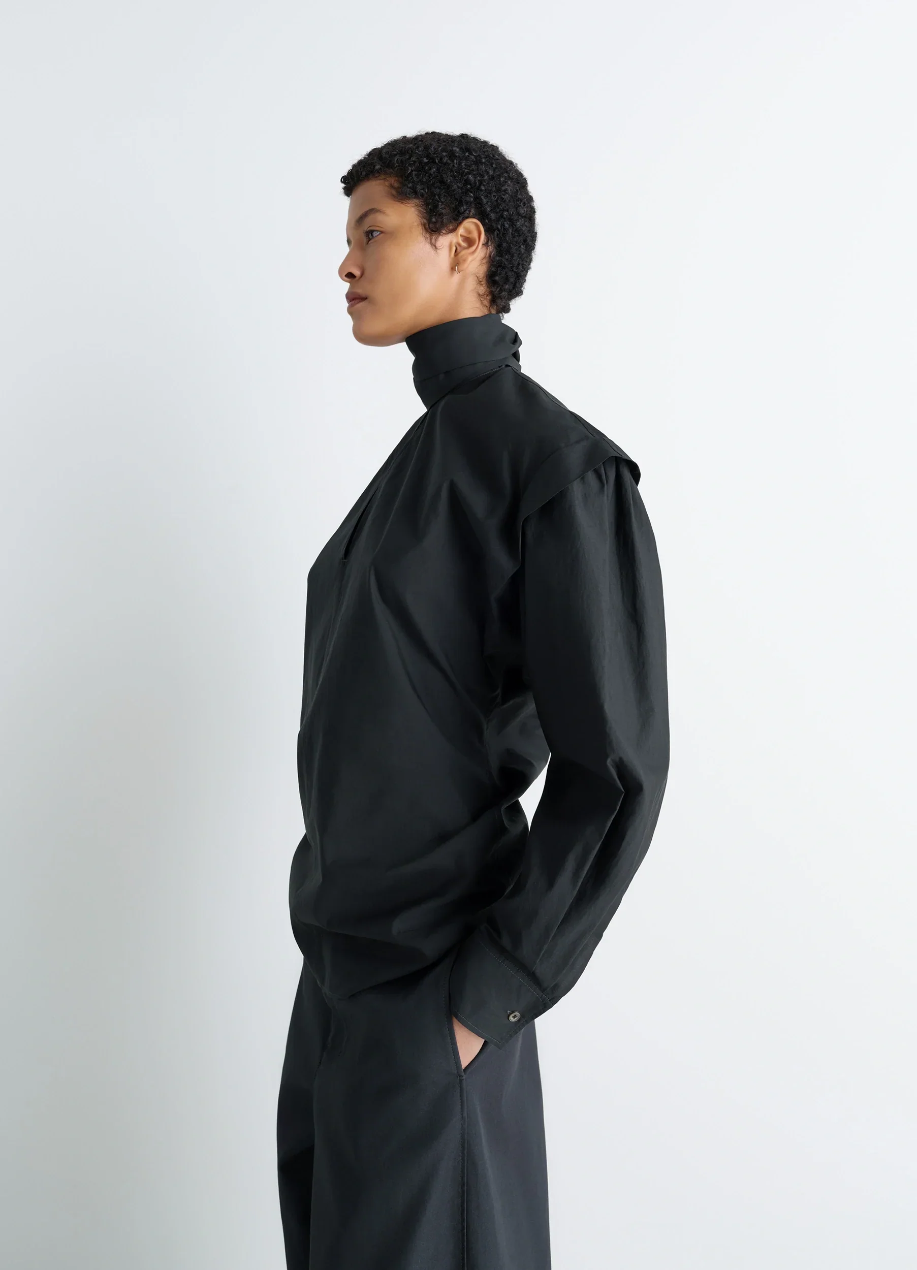ASCOT BLOUSE WASHED COTTON SILK - Image 3