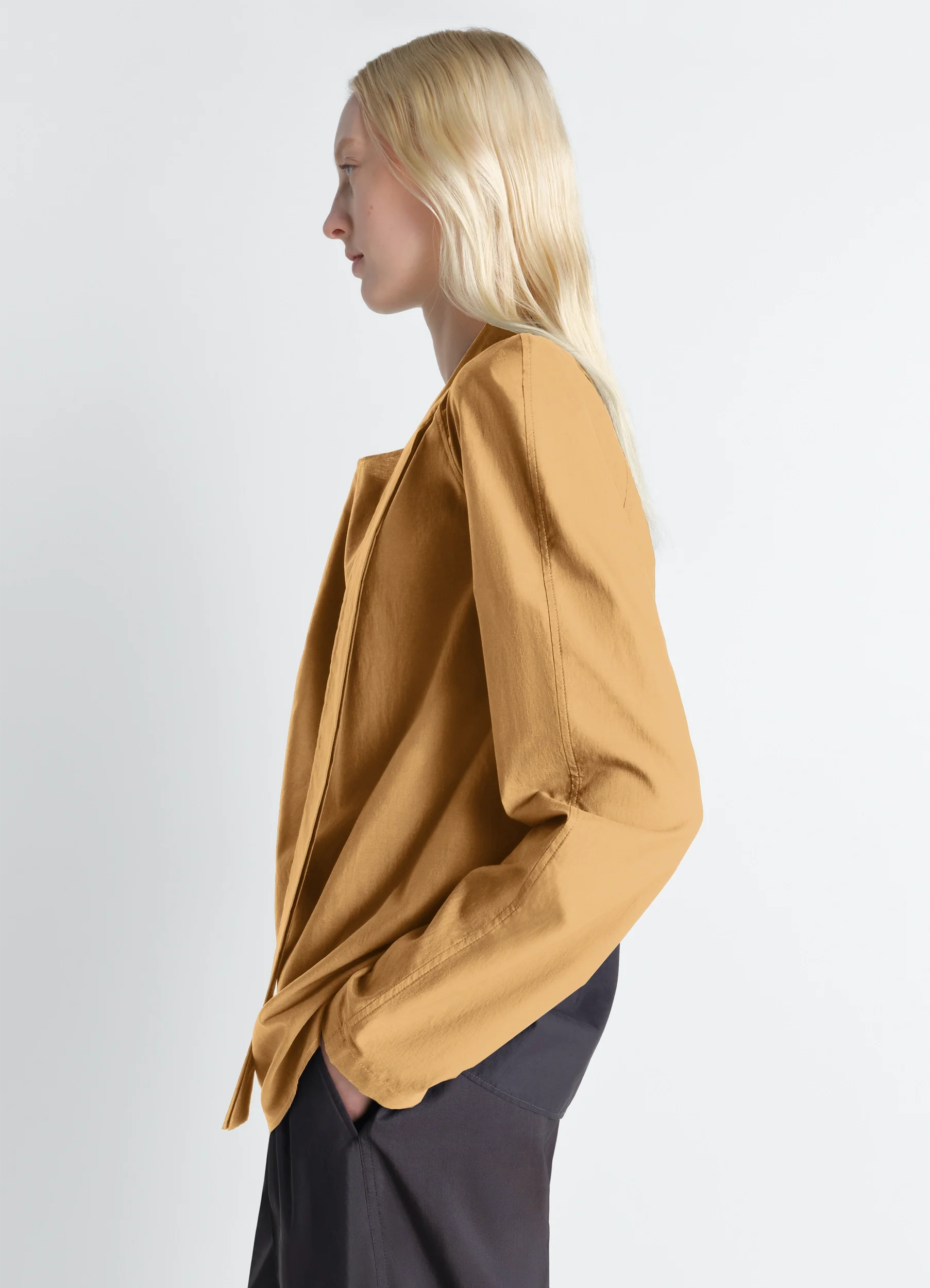ASCOT BLOUSE IN WASHED COTTON SILK - Image 4