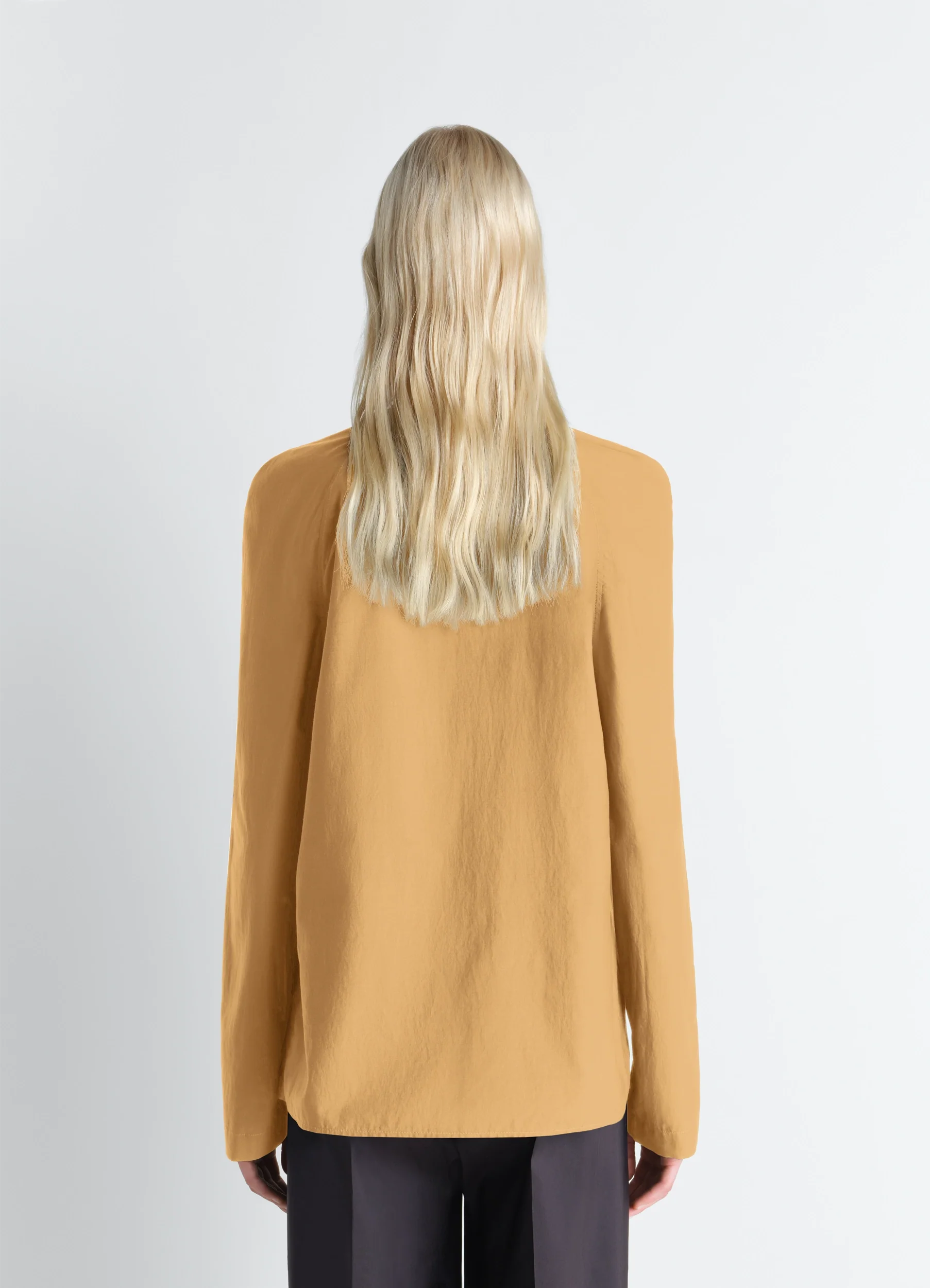 ASCOT BLOUSE IN WASHED COTTON SILK - Image 5