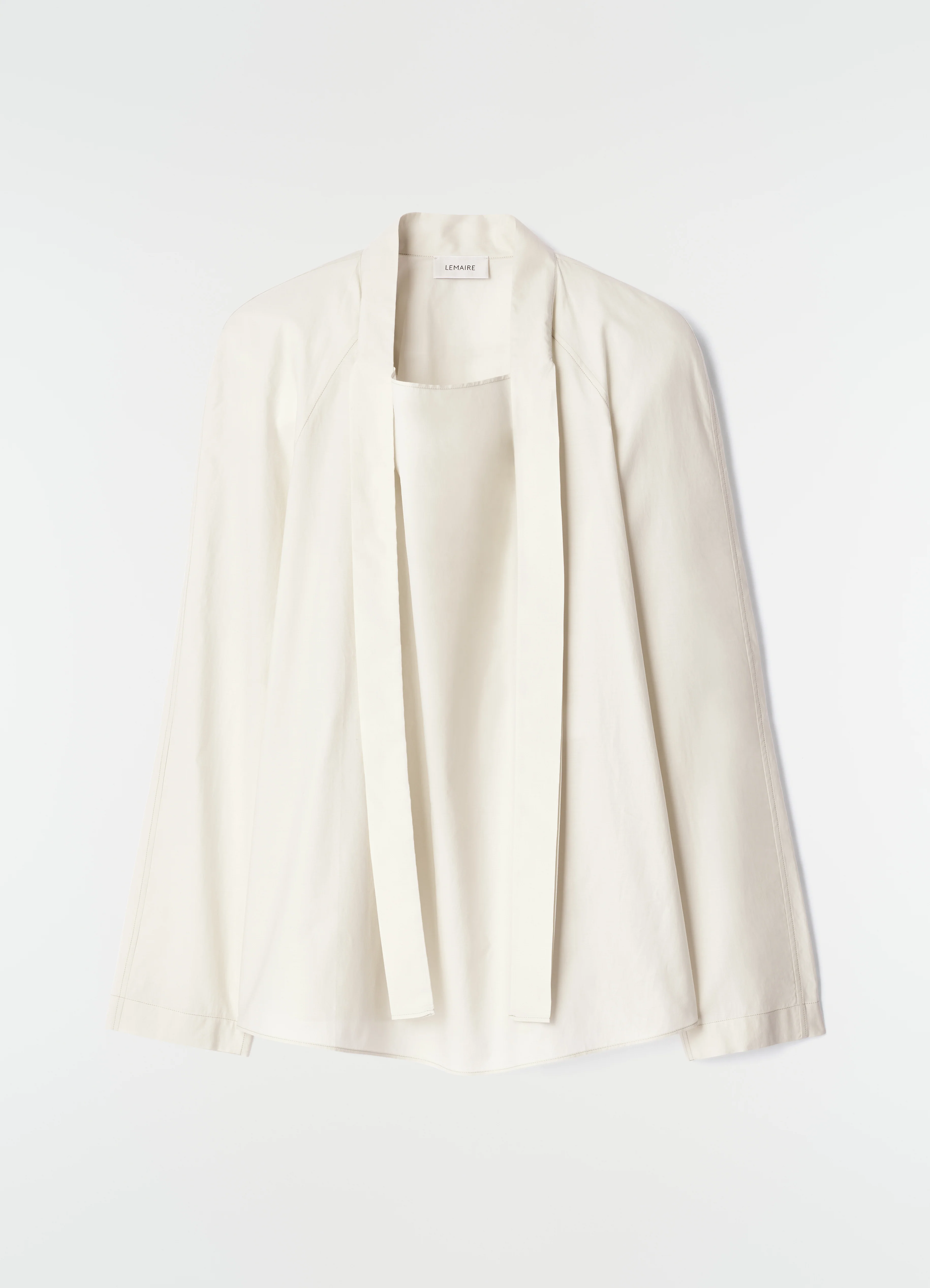 ASCOT BLOUSE IN WASHED COTTON SILK - Image 6