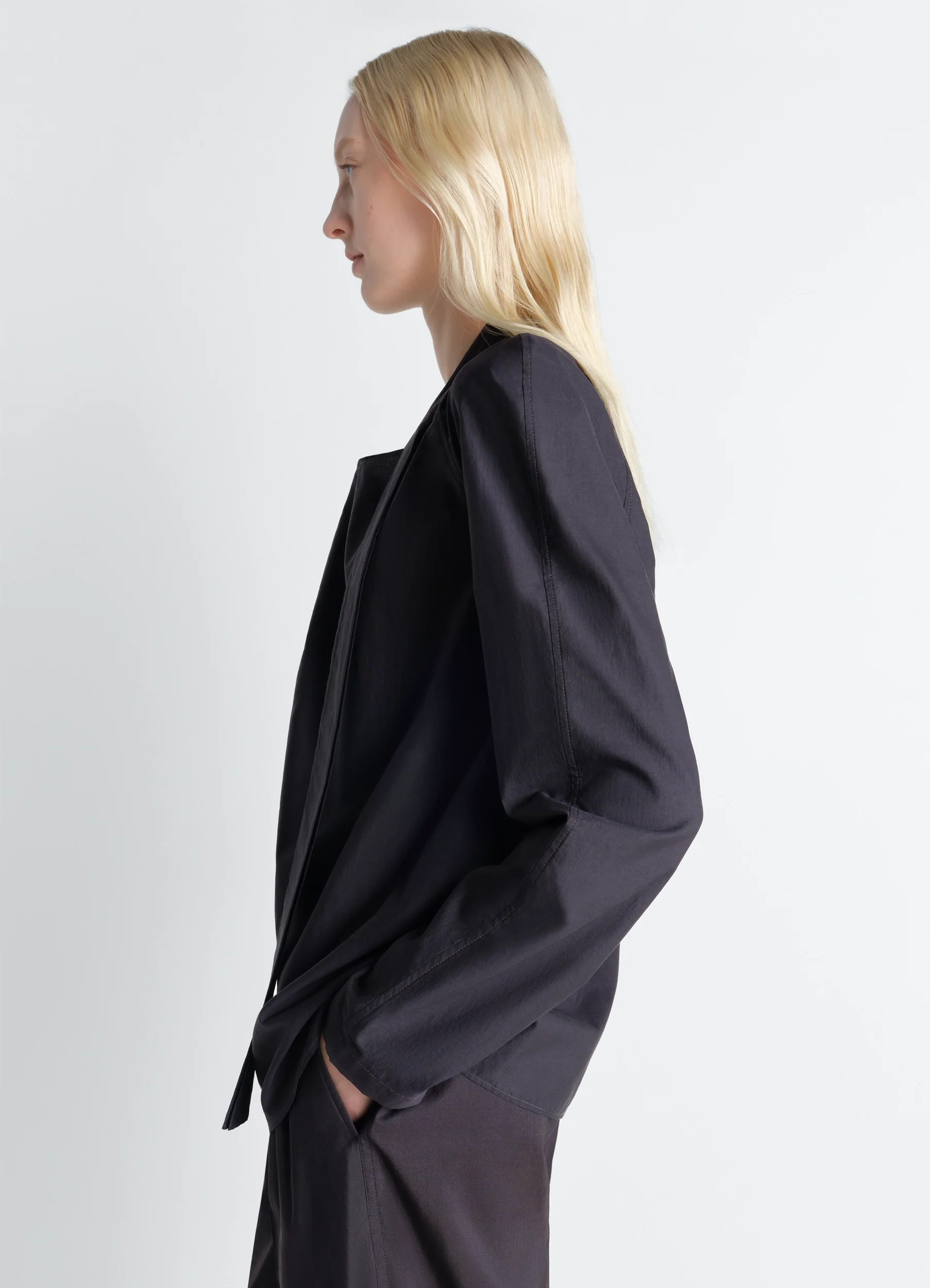ASCOT BLOUSE IN WASHED COTTON SILK - Image 4