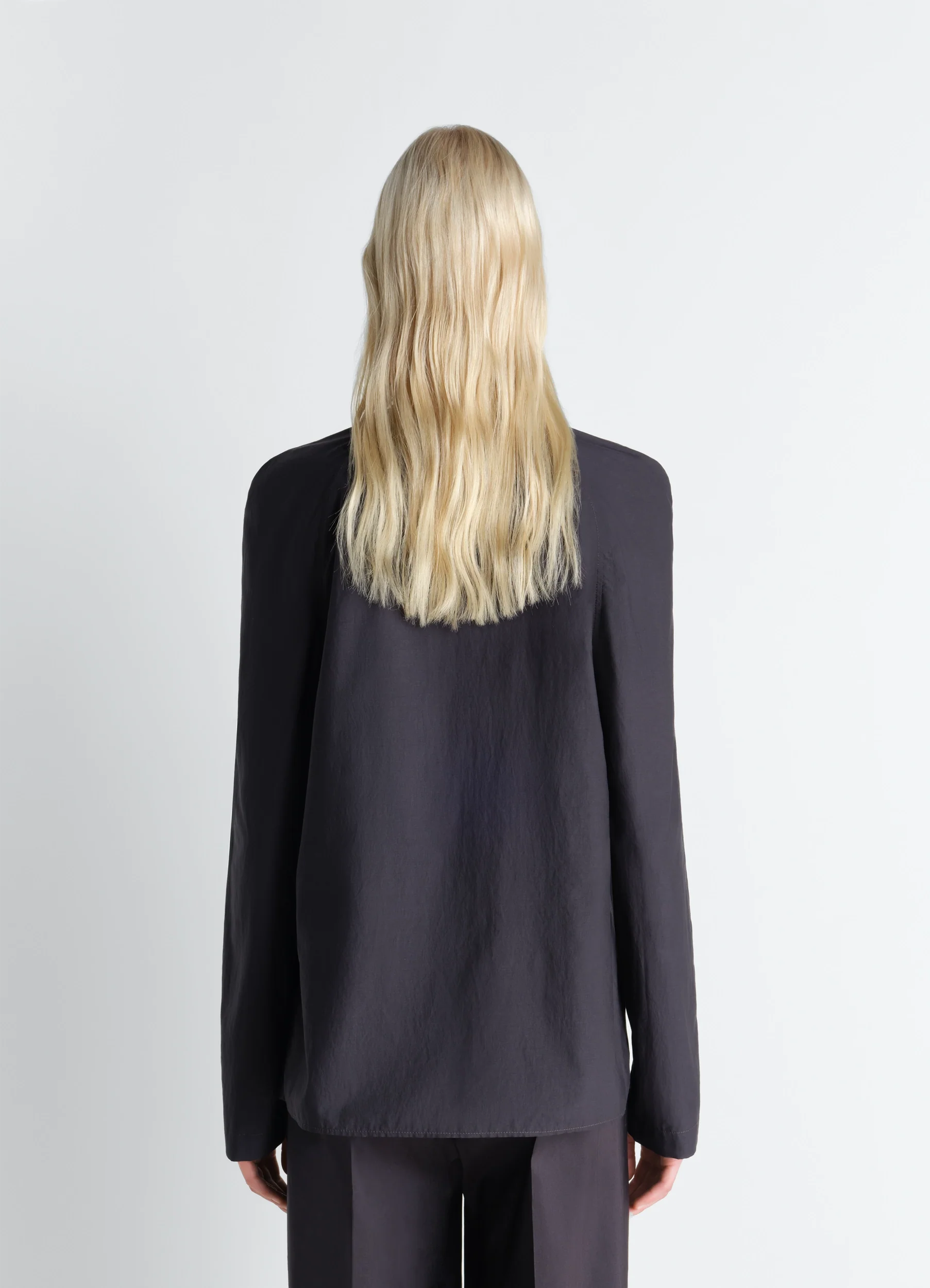 ASCOT BLOUSE IN WASHED COTTON SILK - Image 5