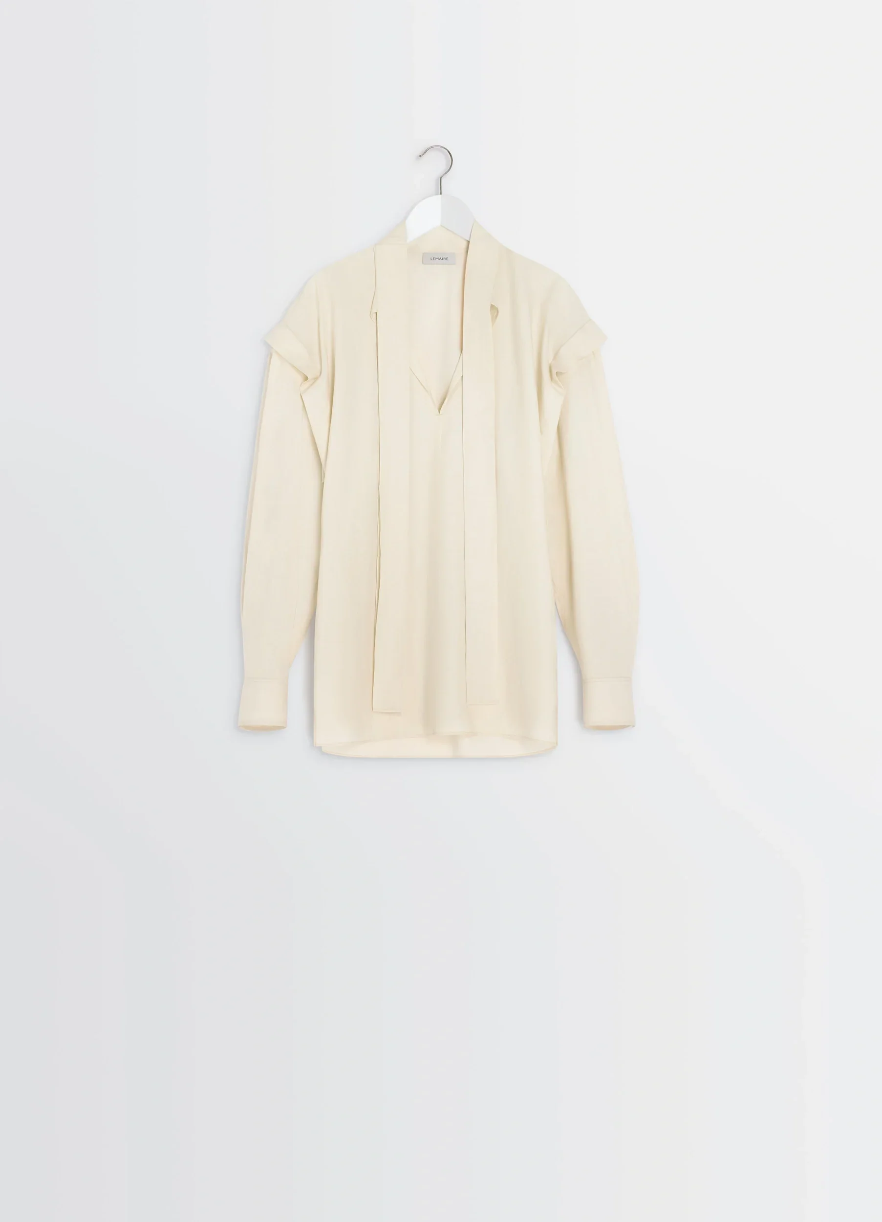 ASCOT BLOUSE IN WASHED COTTON SILK - Image 6