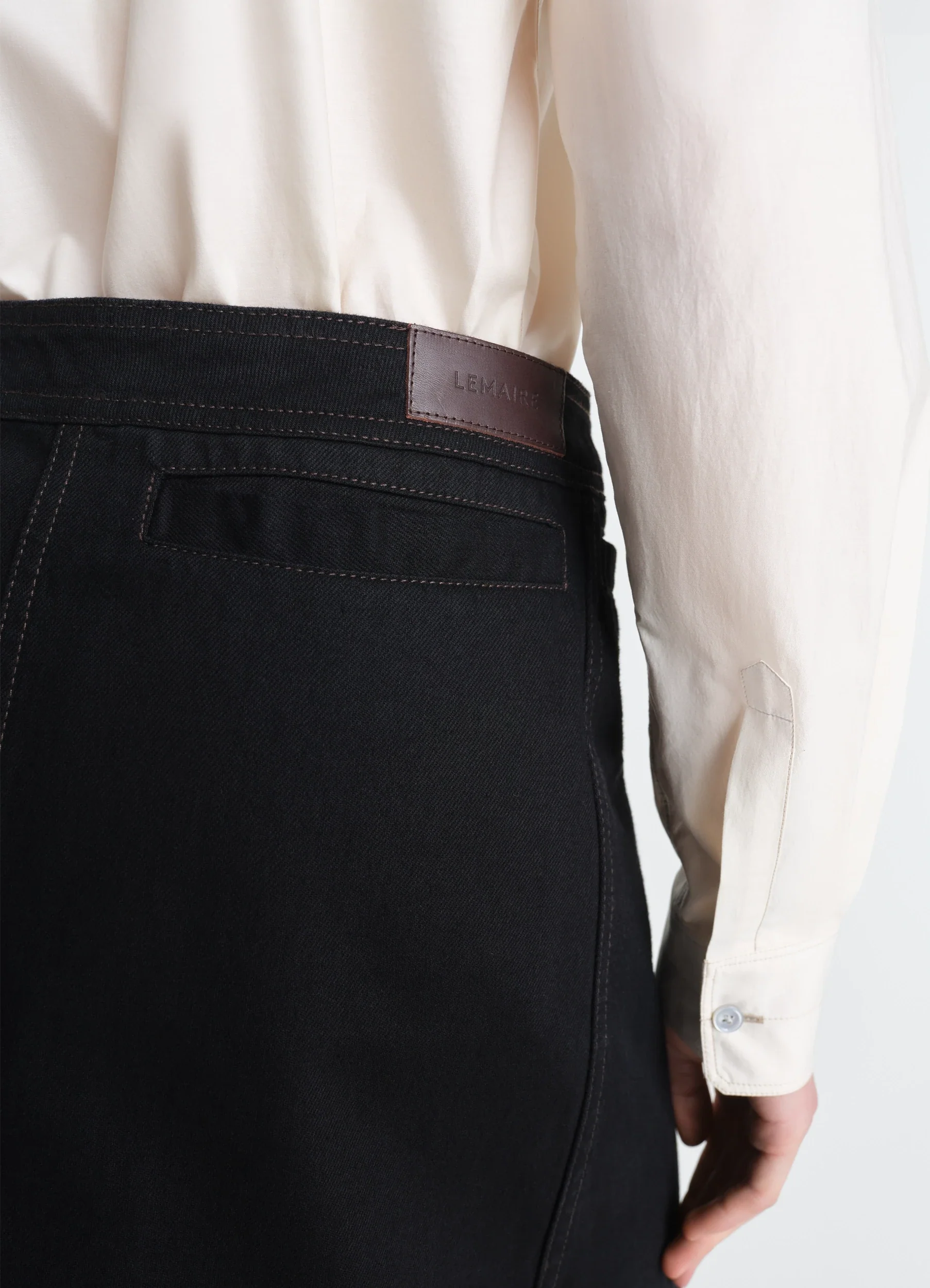 ASYMMETRIC SKIRT IN DENIM - Image 5