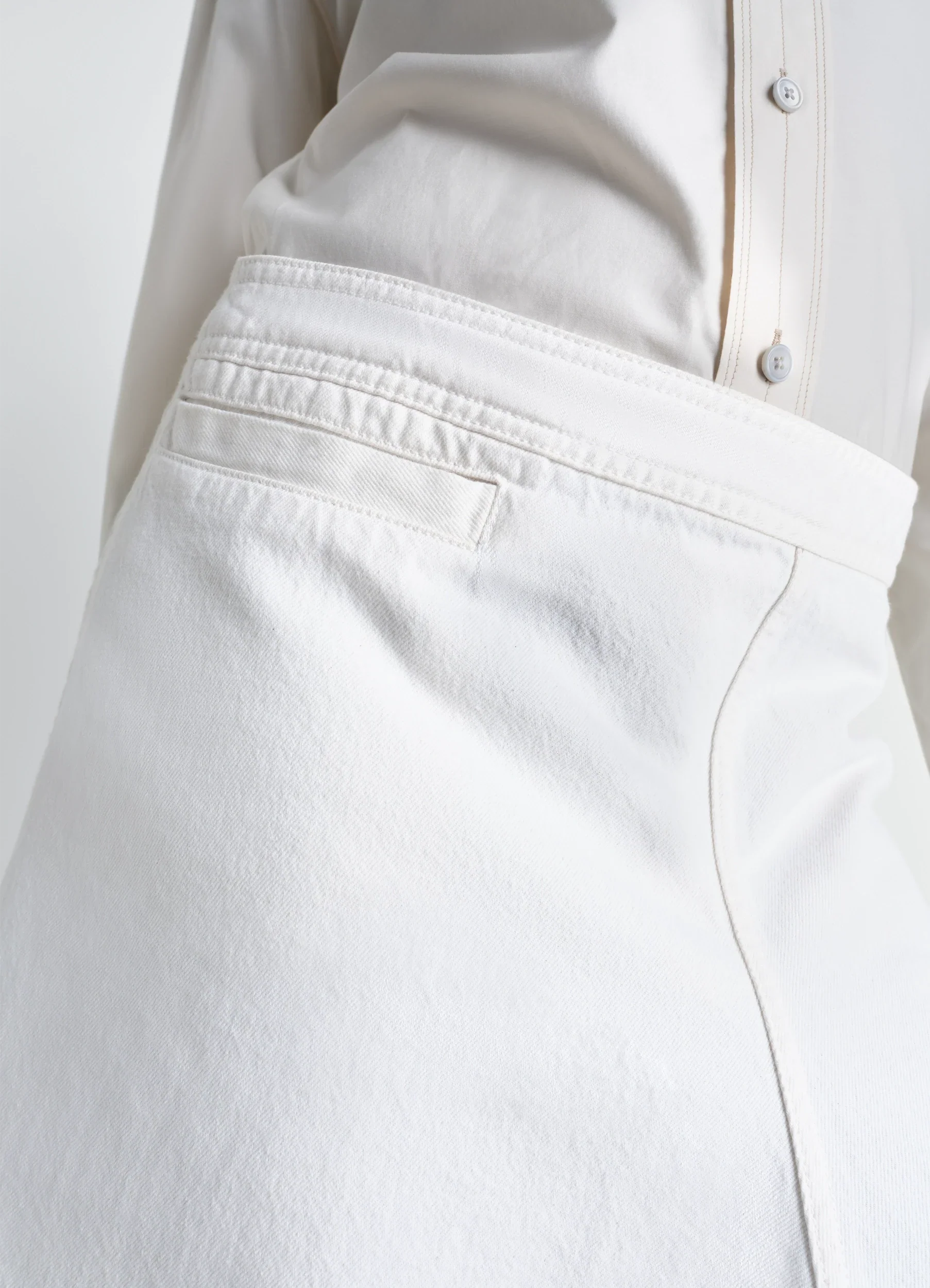 ASYMMETRIC SKIRT IN DENIM - Image 5