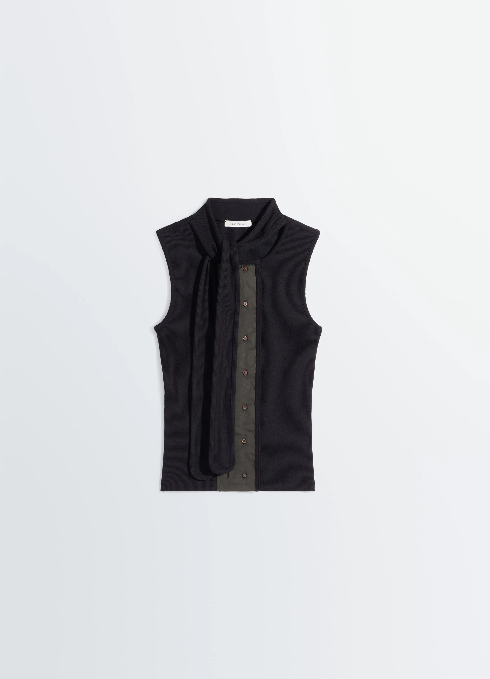 ASYMMETRICAL FITTED TOP IN JERSEY - Image 6