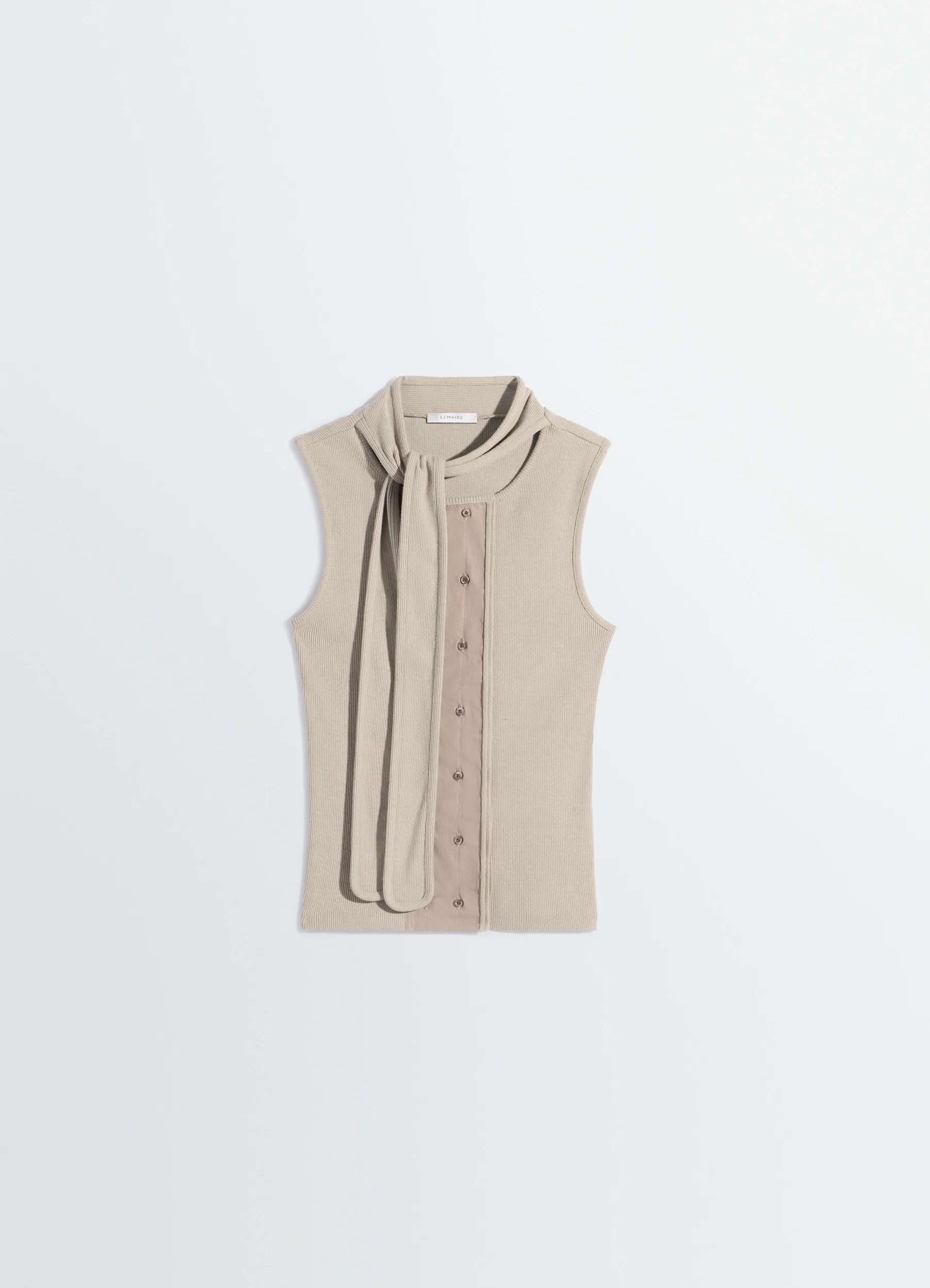 ASYMMETRICAL FITTED TOP IN JERSEY - Image 4