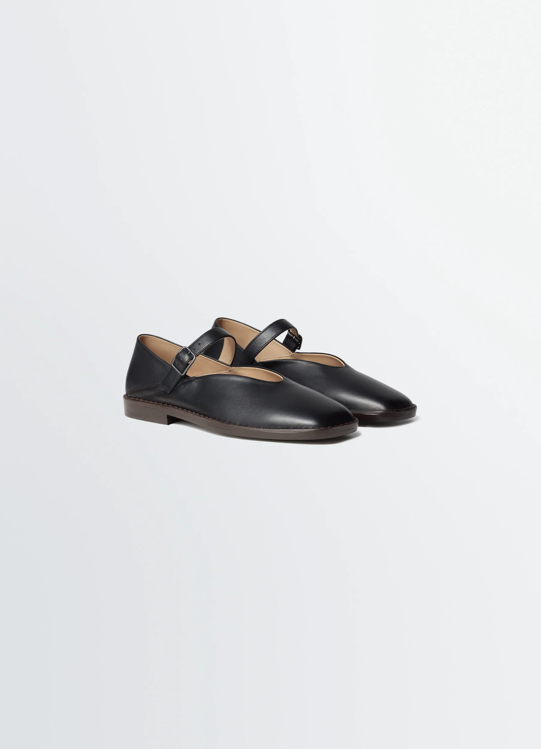 BALLERINA SHOES IN LEATHER - Image 3