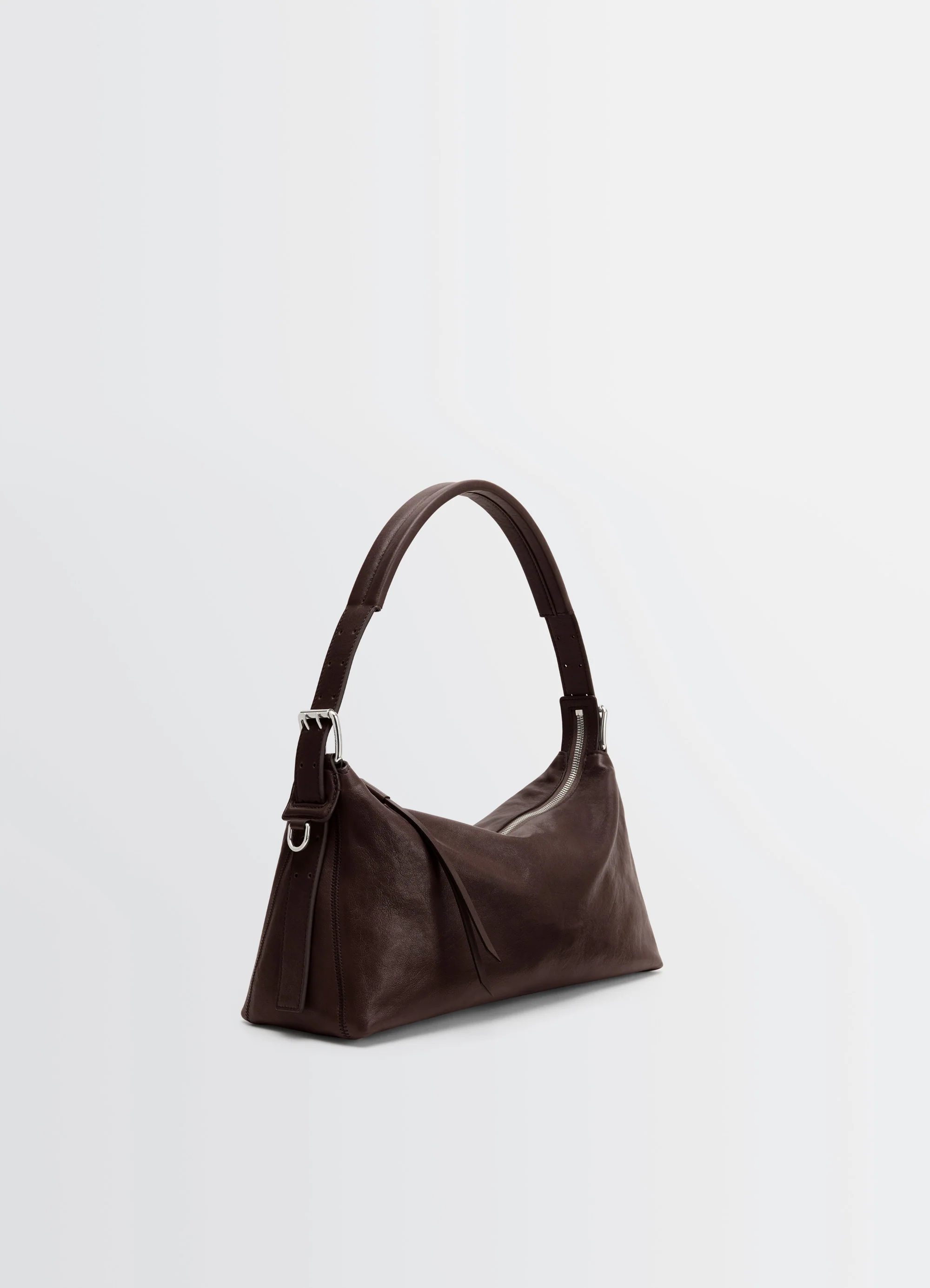 BELTED BAGUETTE BAG IN LEATHER - Image 4