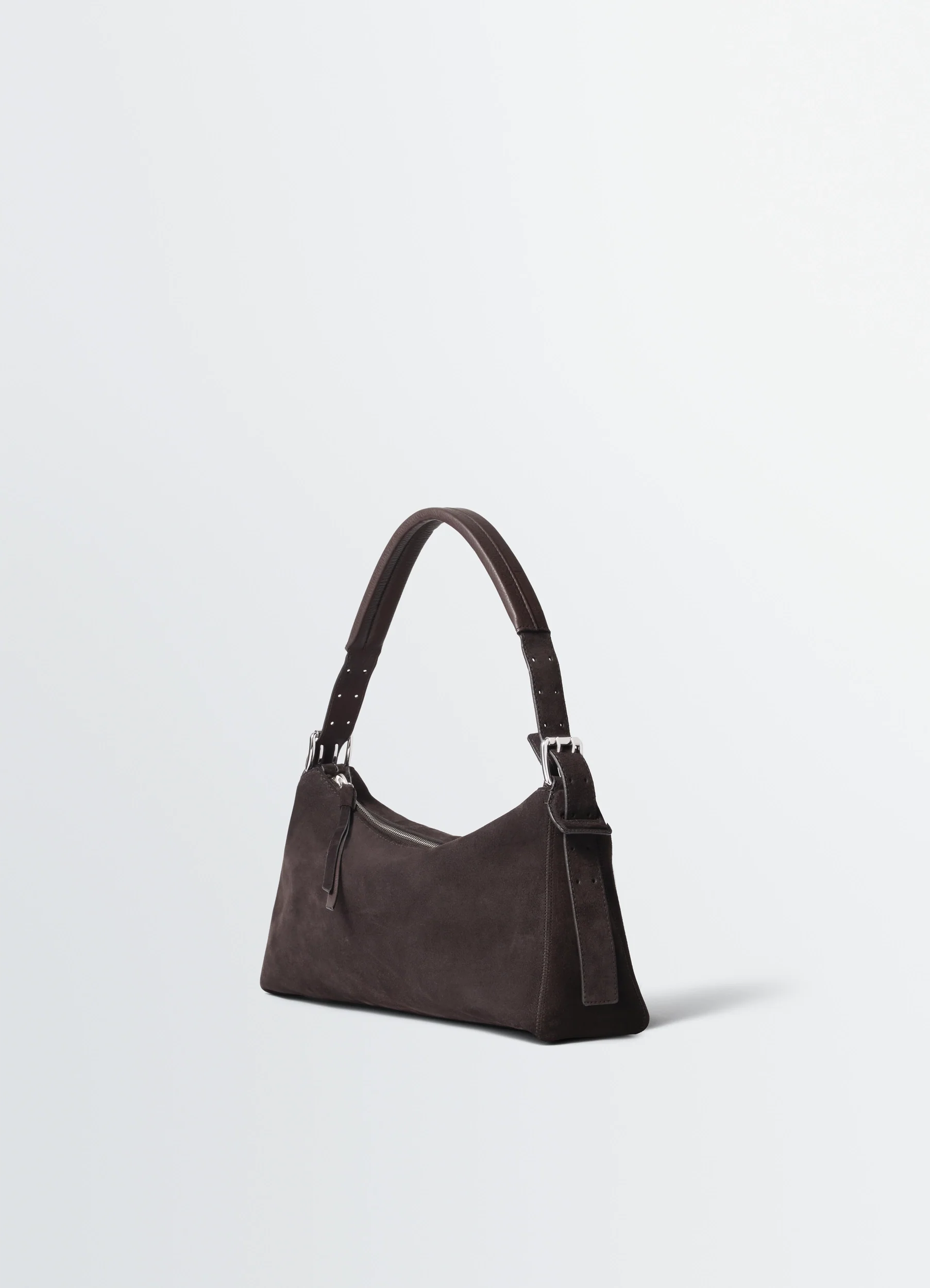 BELTED BAGUETTE BAG IN SUEDE LEATHER - Image 3