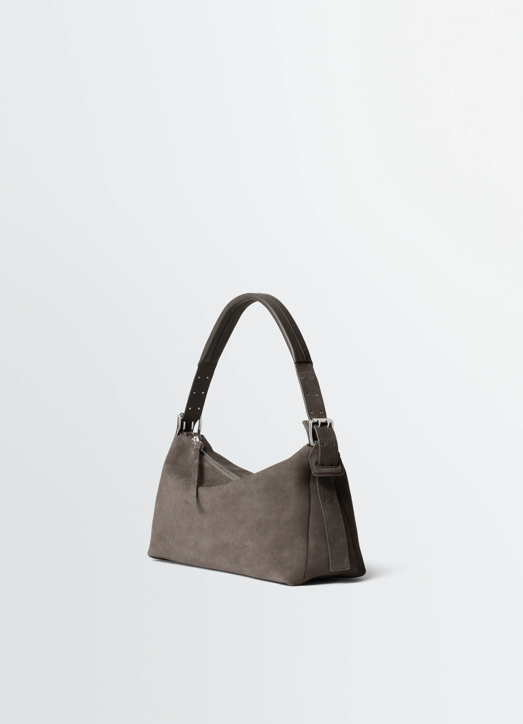 BELTED BAGUETTE BAG IN SUEDE LEATHER - Image 3