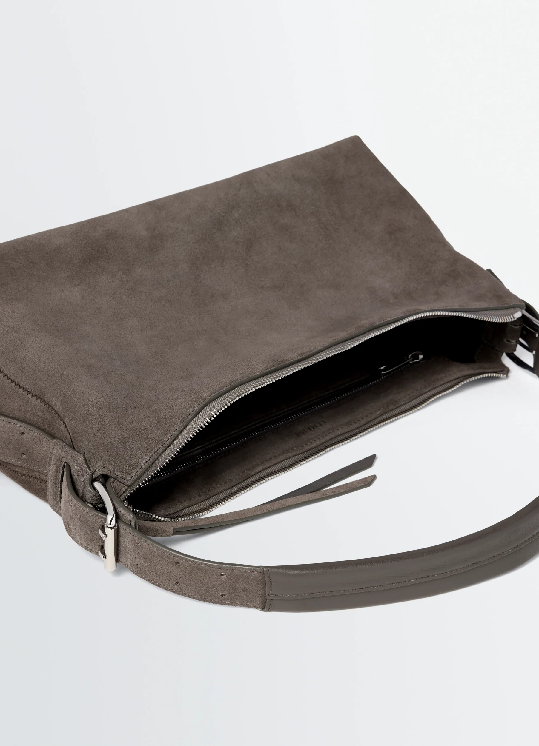 BELTED BAGUETTE BAG IN SUEDE LEATHER - Image 4