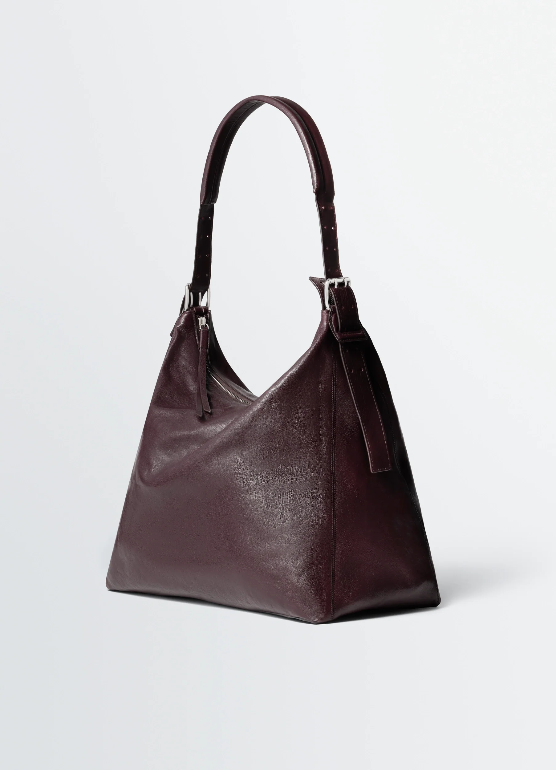 BELTED HOBO BAG IN LEATHER - Image 3