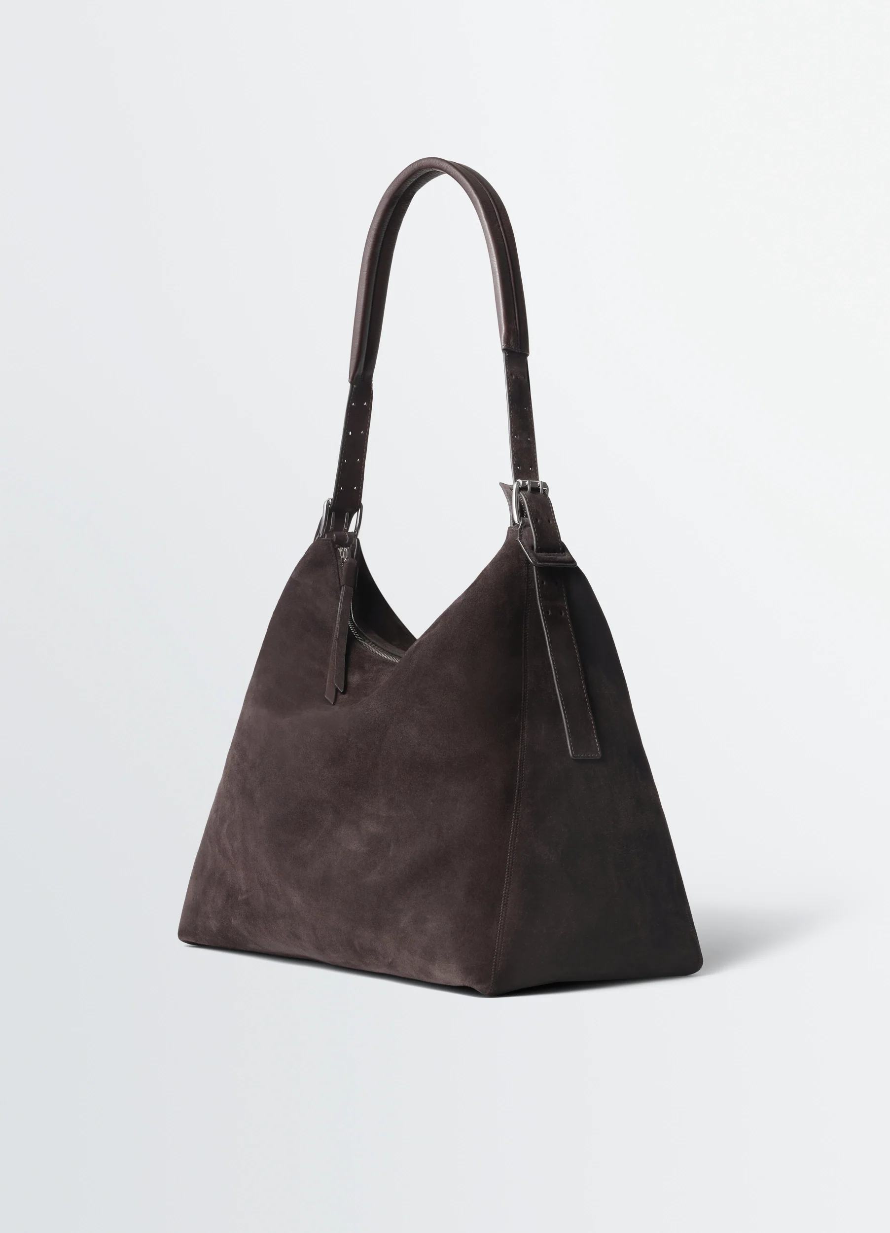 BELTED HOBO BAG IN SUEDE LEATHER - Image 4