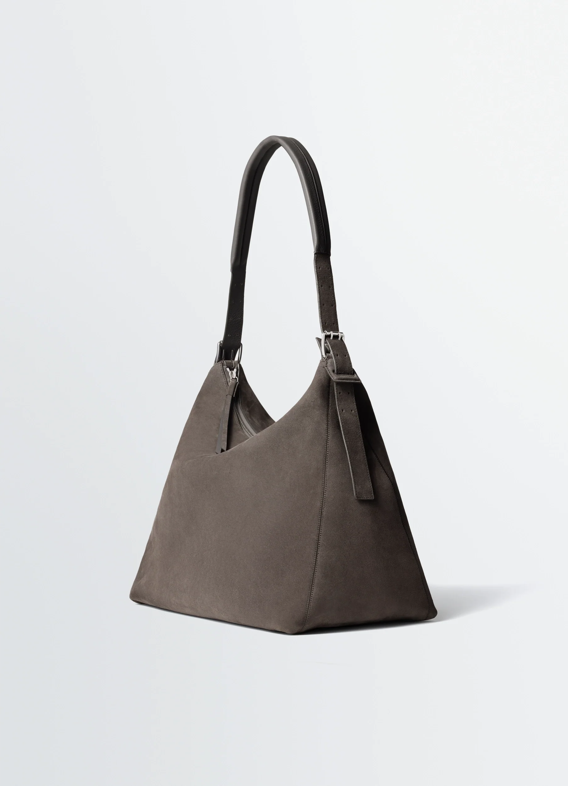 BELTED HOBO BAG IN SUEDE LEATHER - Image 4