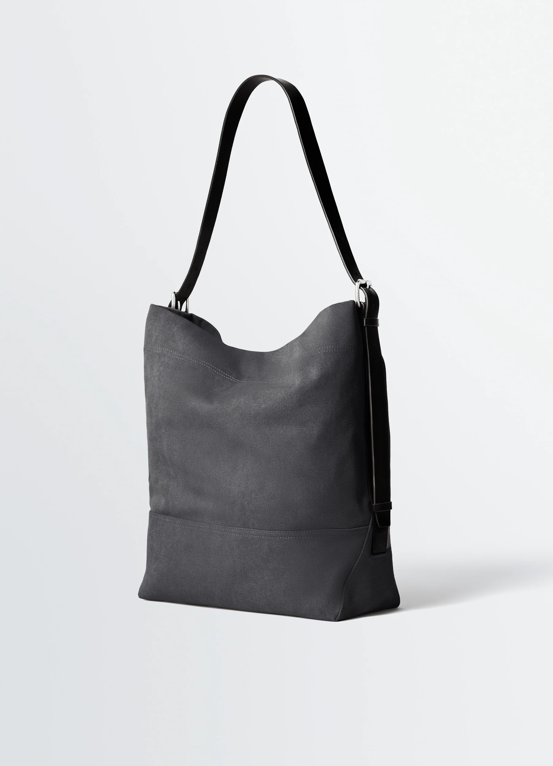 BELTED TOTE BAG IN COTTON CANVAS - Image 3