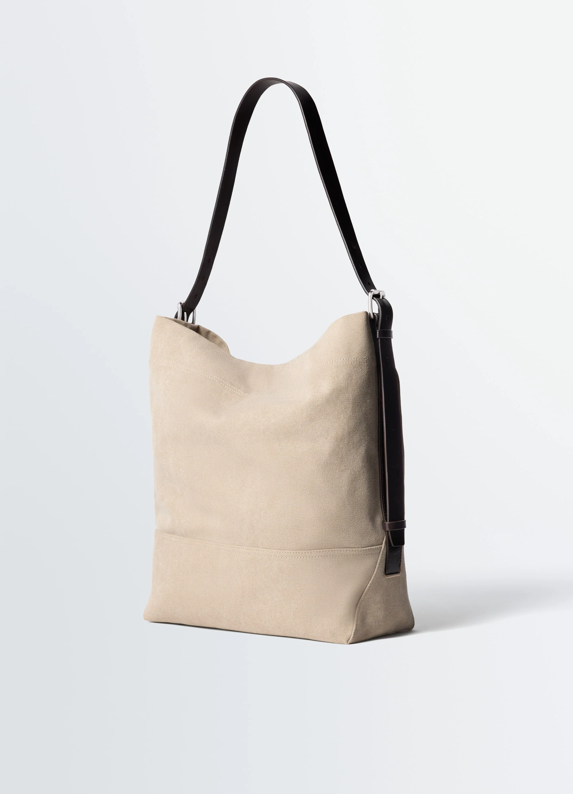 BELTED TOTE BAG IN COTTON CANVAS - Image 4