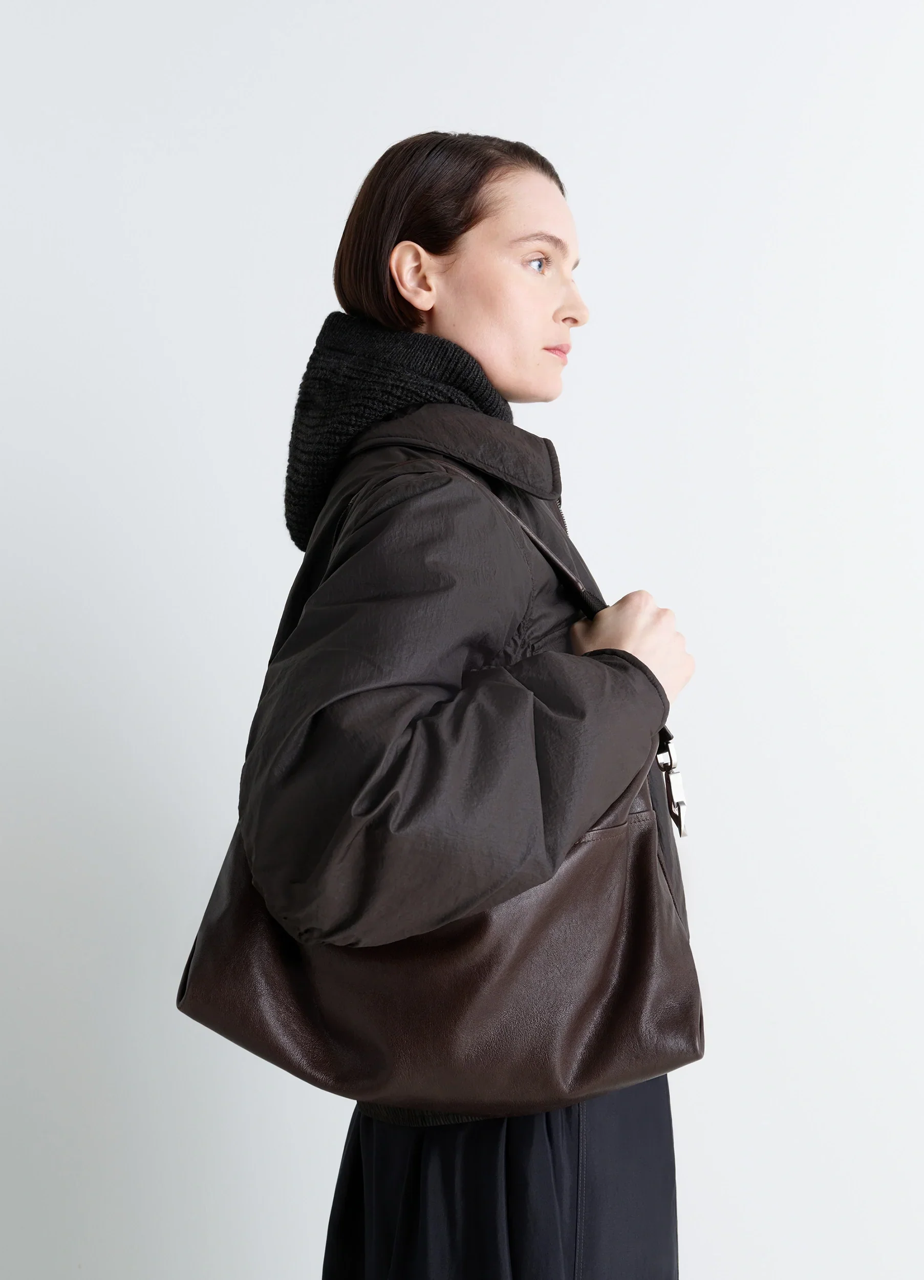 BERLINGOT HOBO BAG IN LEATHER - Image 3