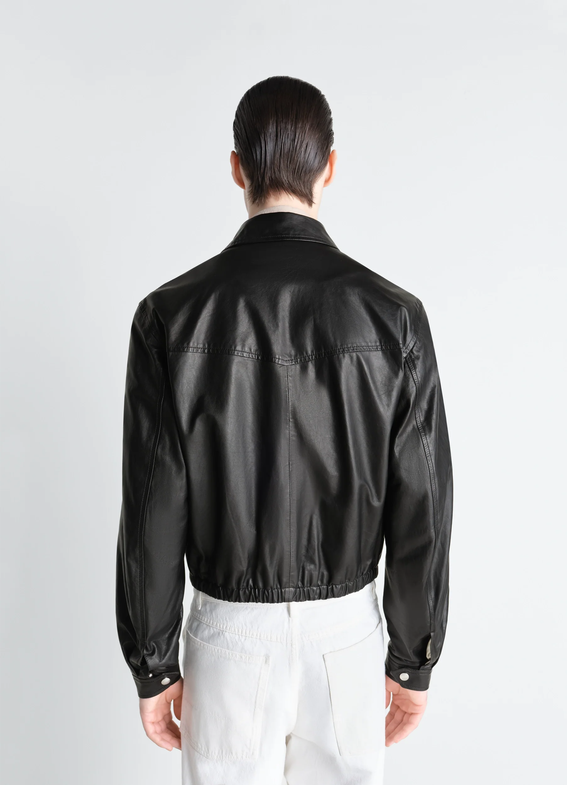 BIKER BLOUSON IN LEATHER - Image 6