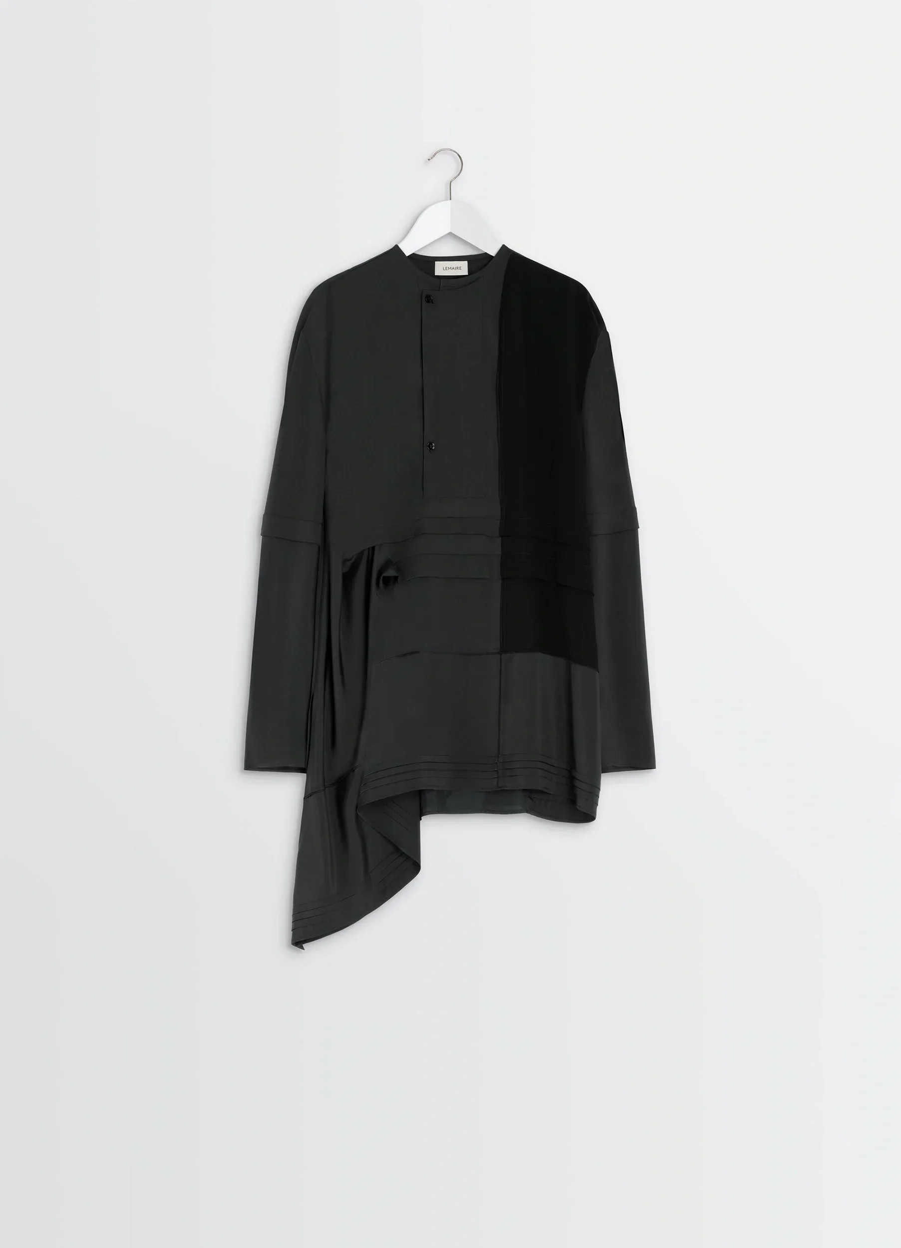 BLOUSE WITH PLEATS IN SILK - Image 5