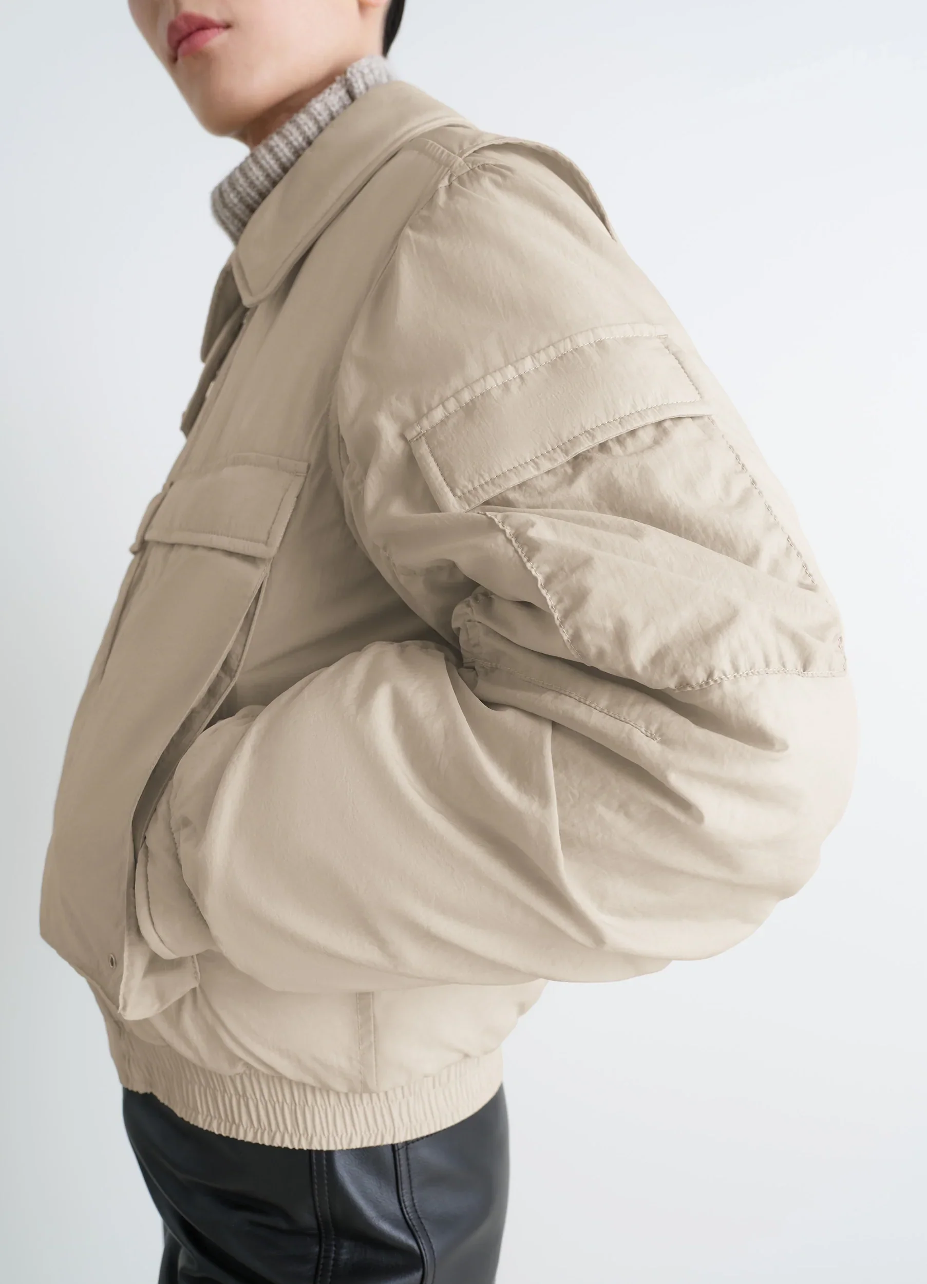BOMBER IN LIGHT NYLON - Image 3