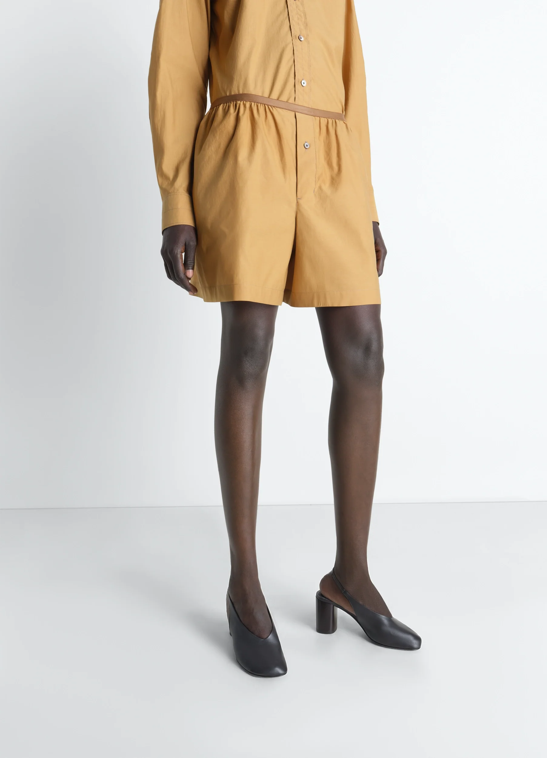 BOXER SHORTS IN WASHED COTTON SILK - Image 2