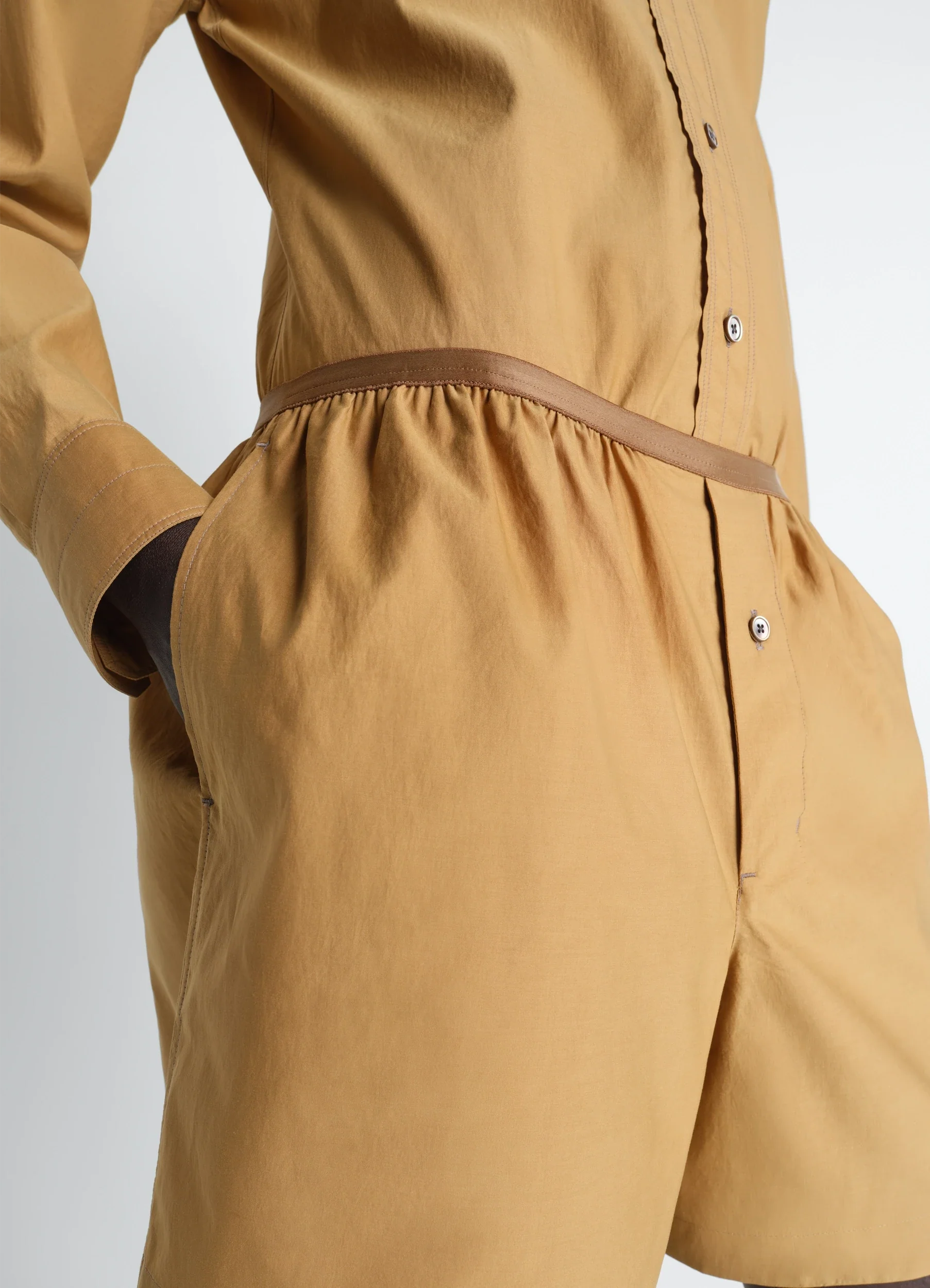 BOXER SHORTS IN WASHED COTTON SILK - Image 3