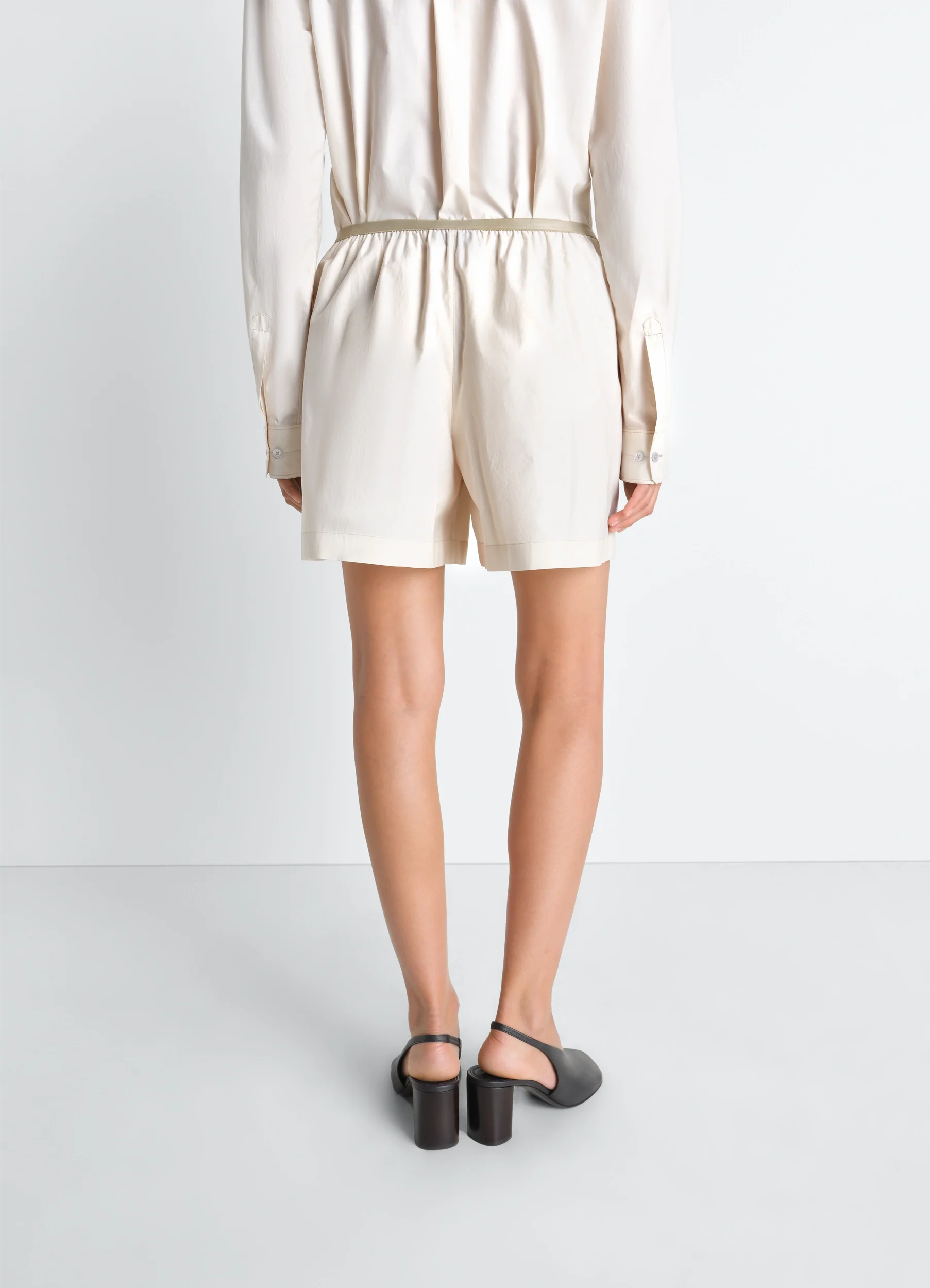 BOXER SHORTS IN WASHED COTTON SILK - Image 5