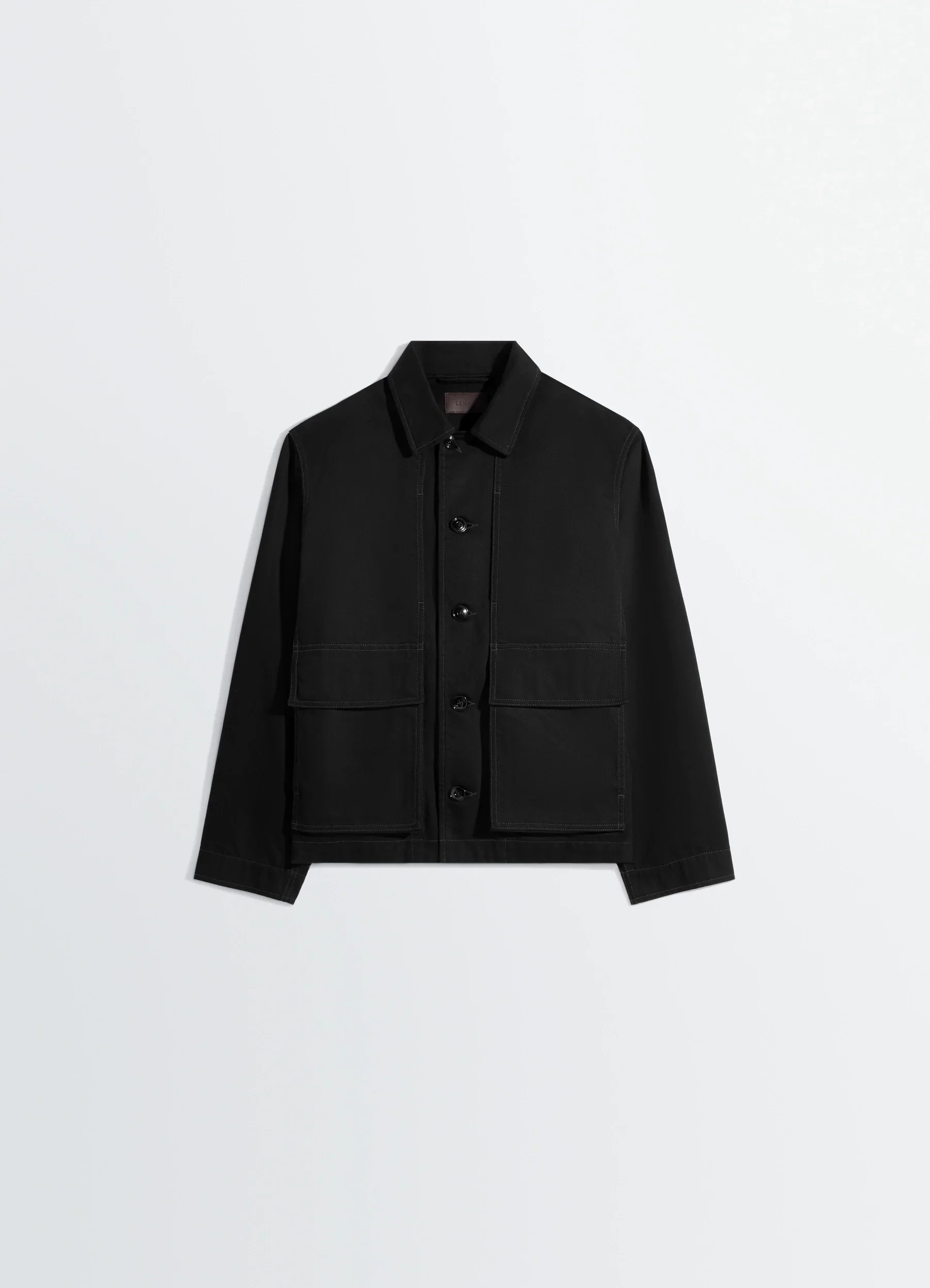 BOXY JACKET IN BLACK DENIM - Image 6
