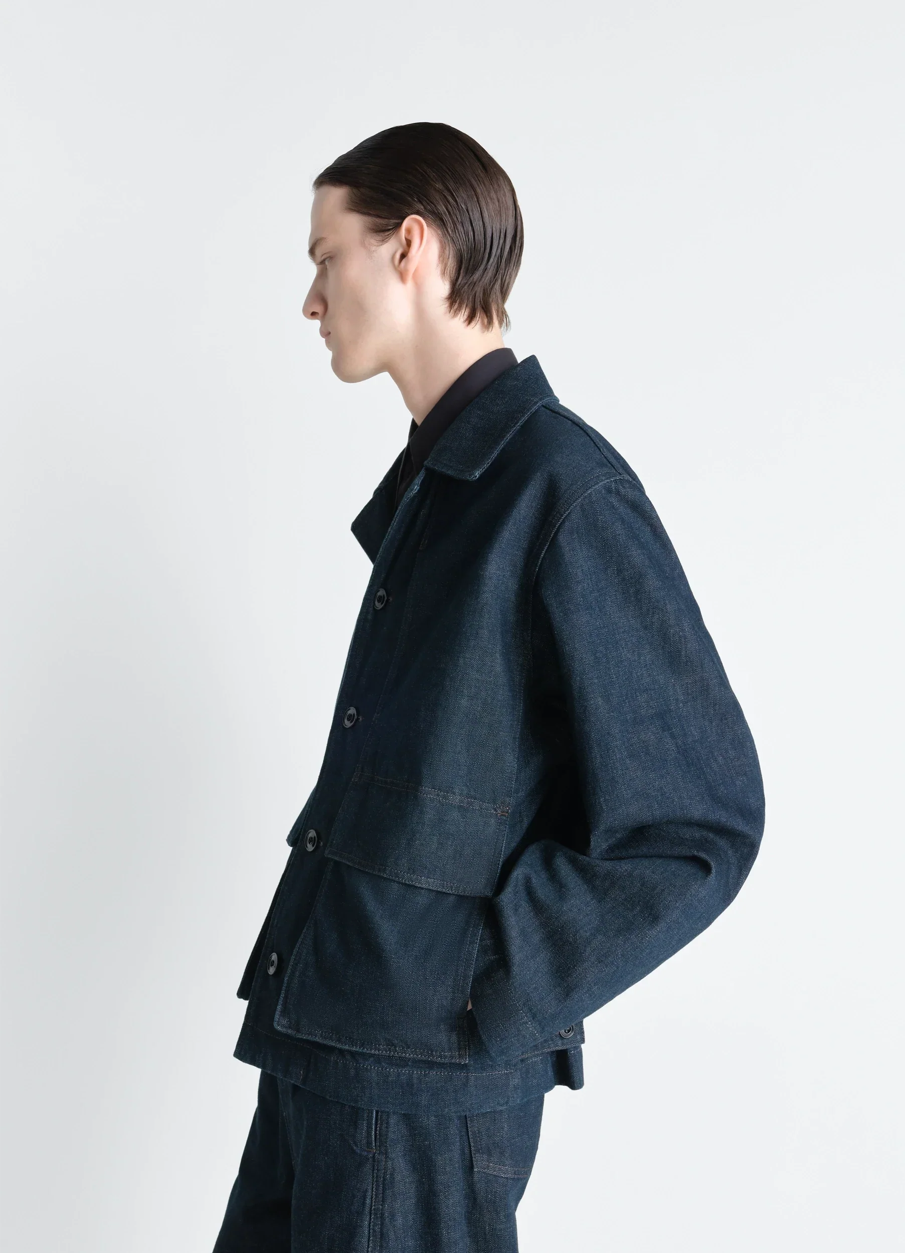 BOXY JACKET IN INDIGO DENIM - Image 3