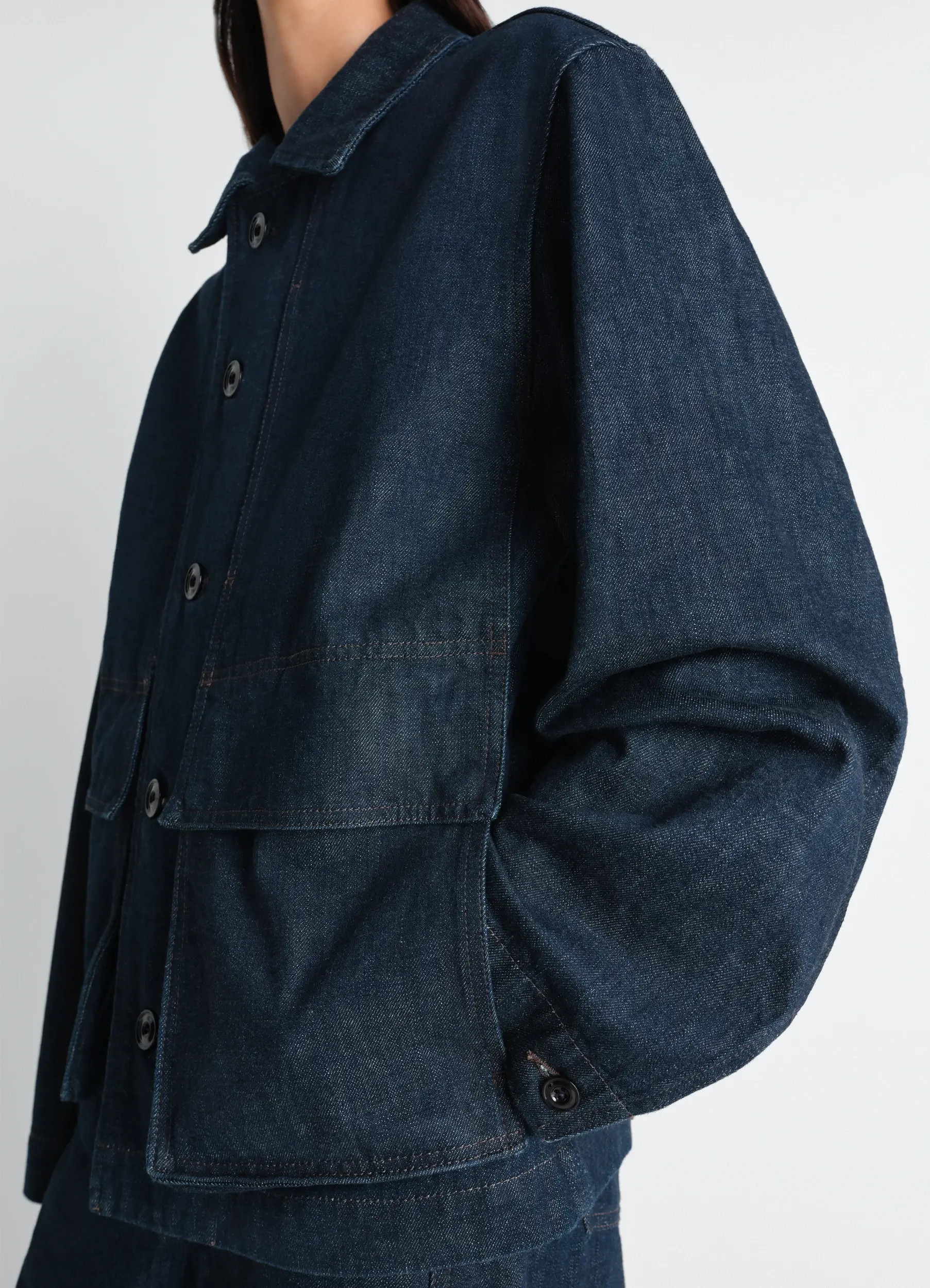 BOXY JACKET IN INDIGO DENIM - Image 5