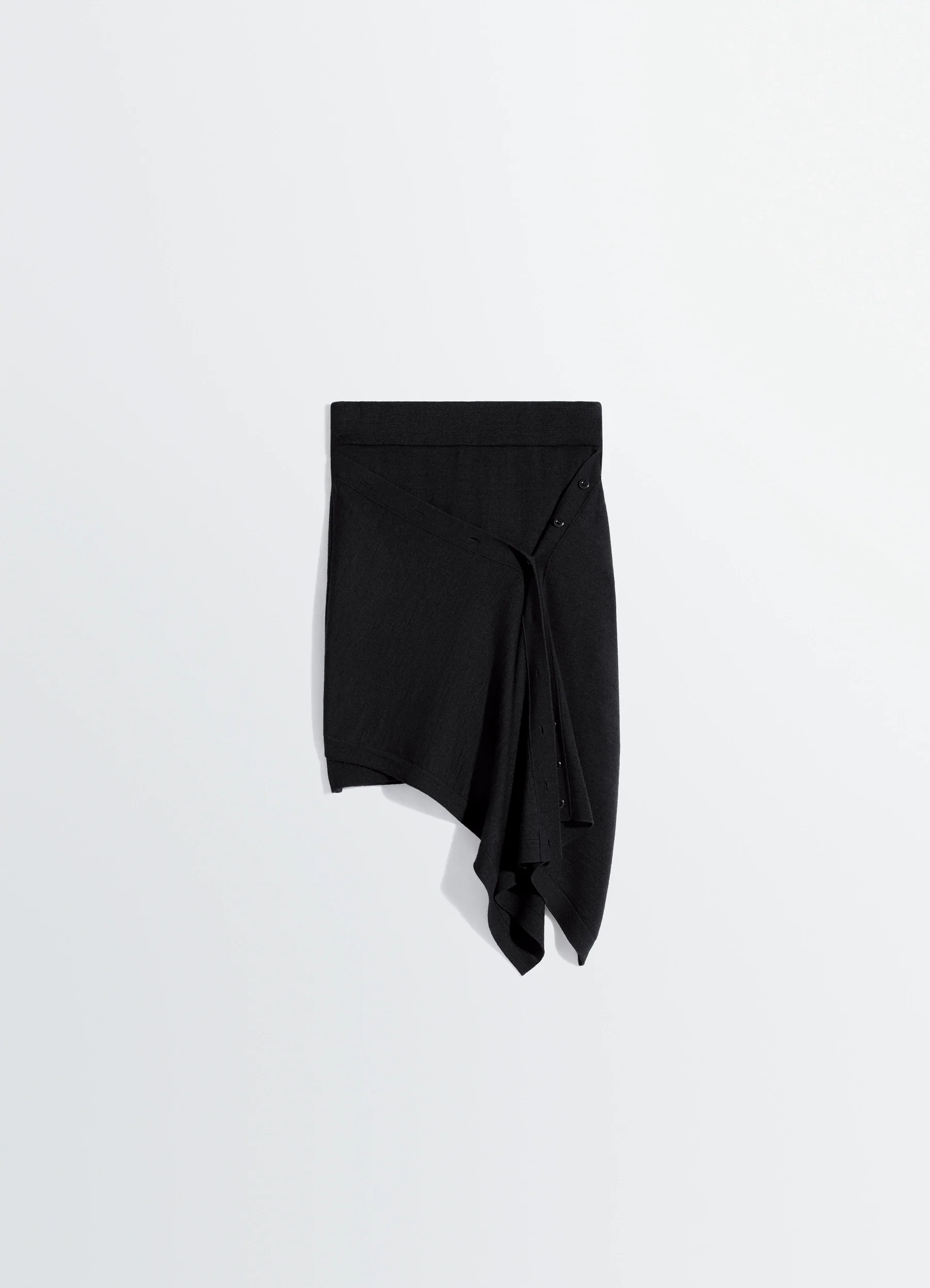 BUTTONED SKIRT IN MERINO BLEND - Image 6