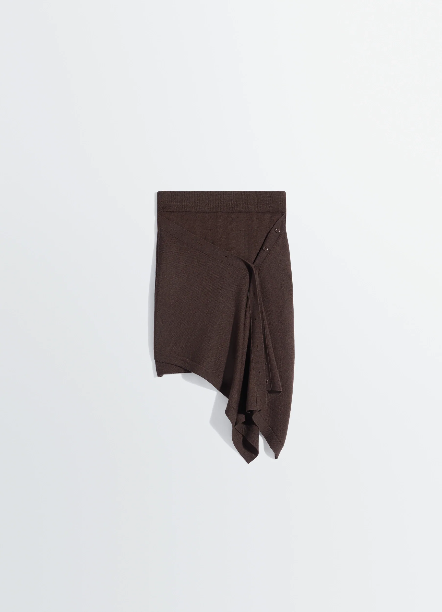 BUTTONED SKIRT IN MERINO BLEND - Image 5