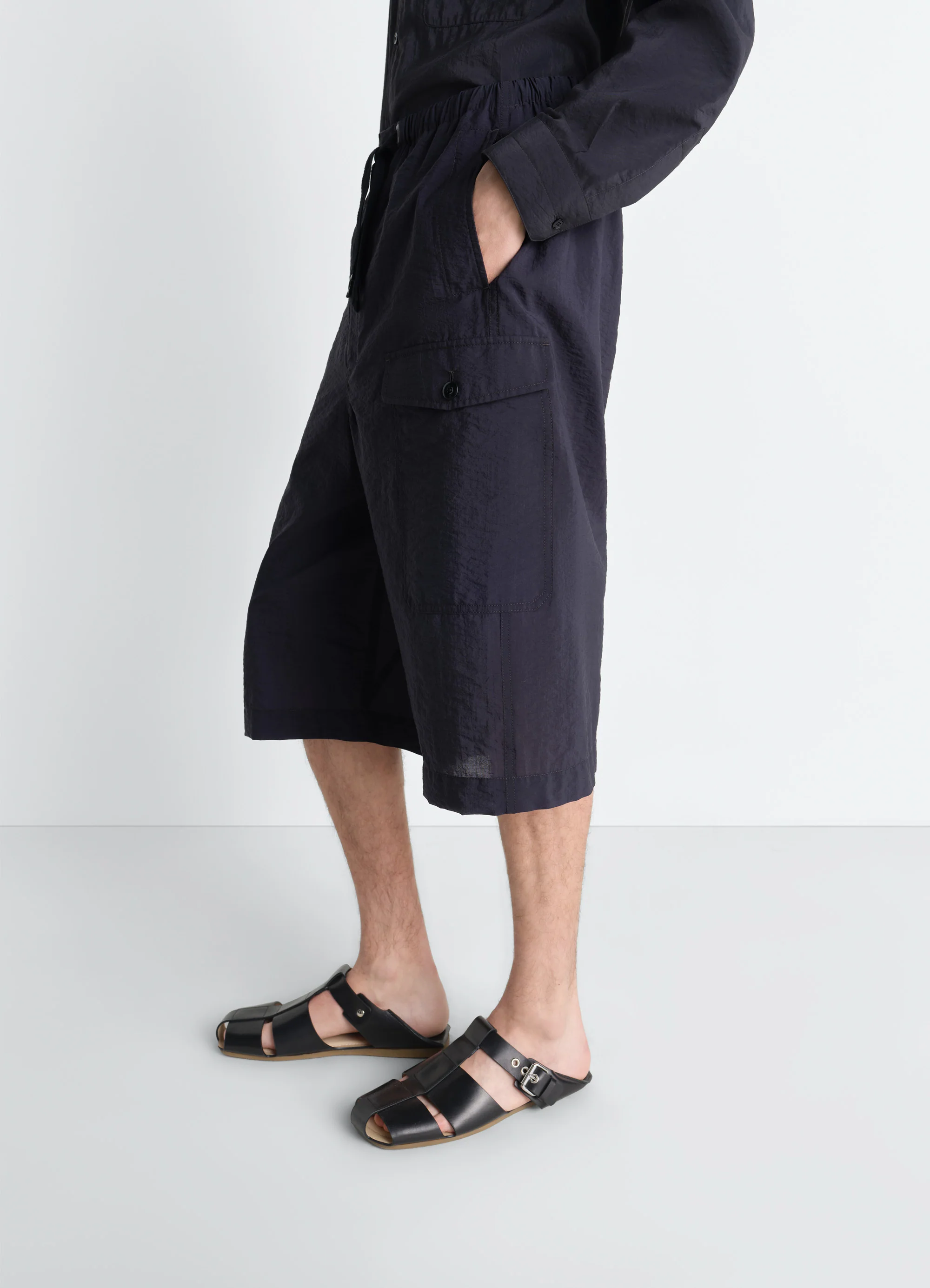 CARGO EASY SHORTS IN WASHED TECHNICAL COTTON - Image 4