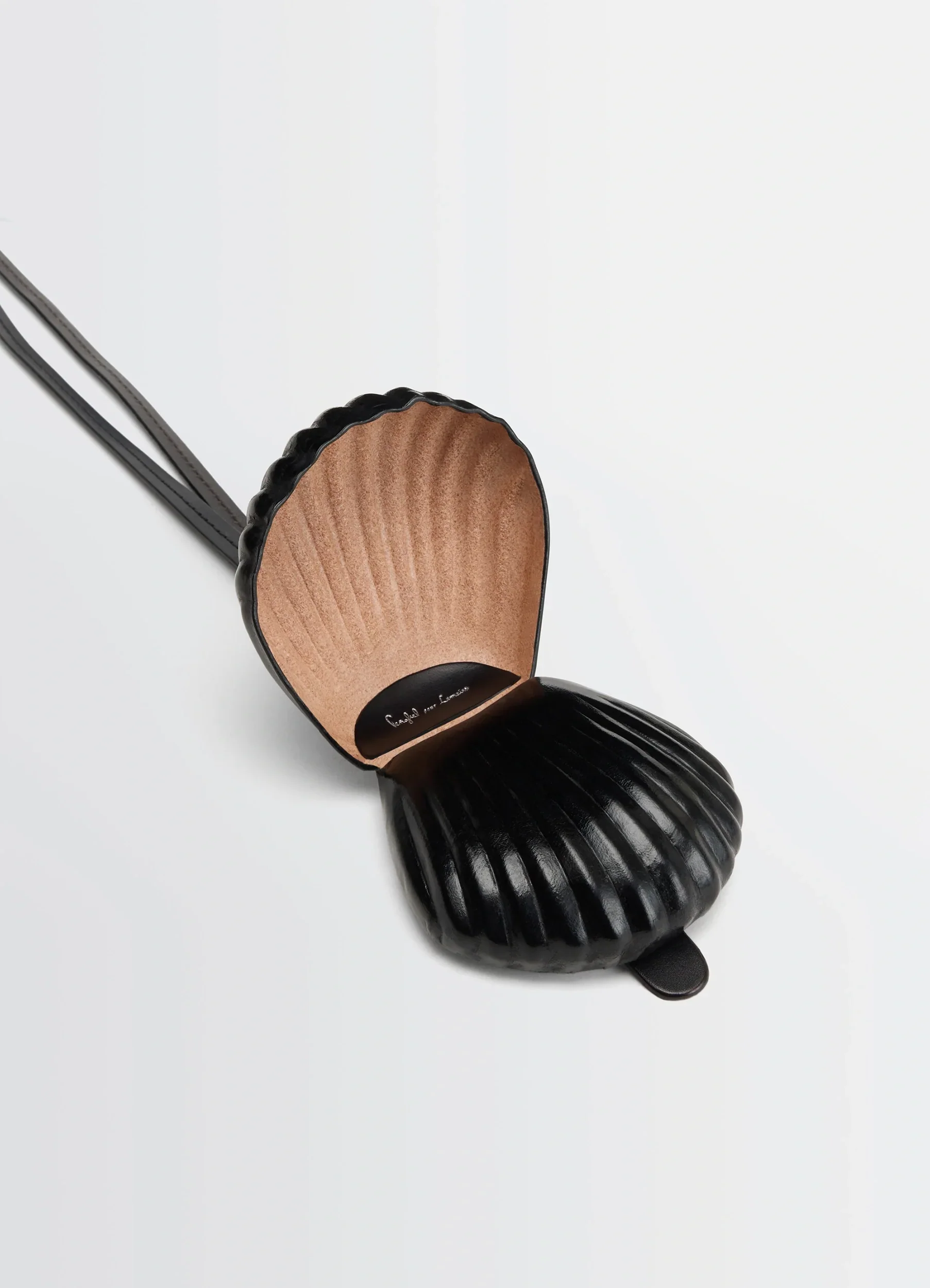 CARLOS SHELL COIN PURSE NECKLACE IN LEATHER - Image 4