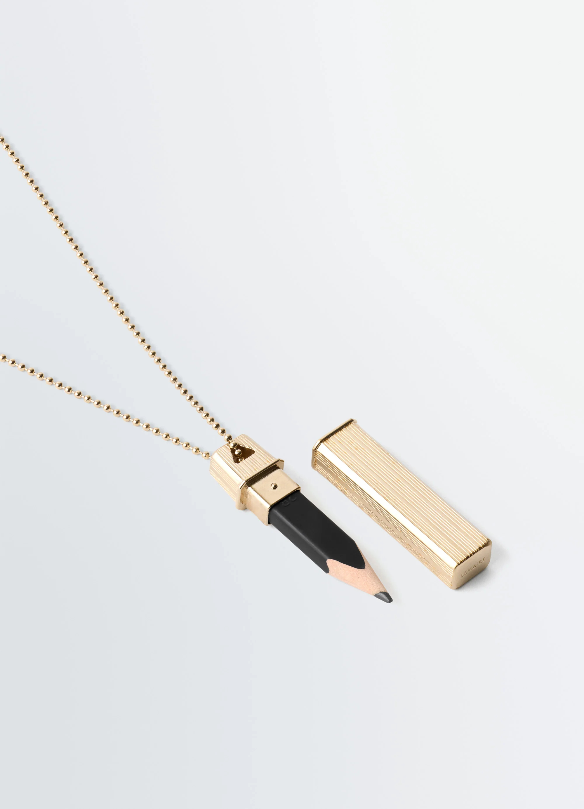 CARPENTER PEN NECKLACE IN BRASS - Image 3