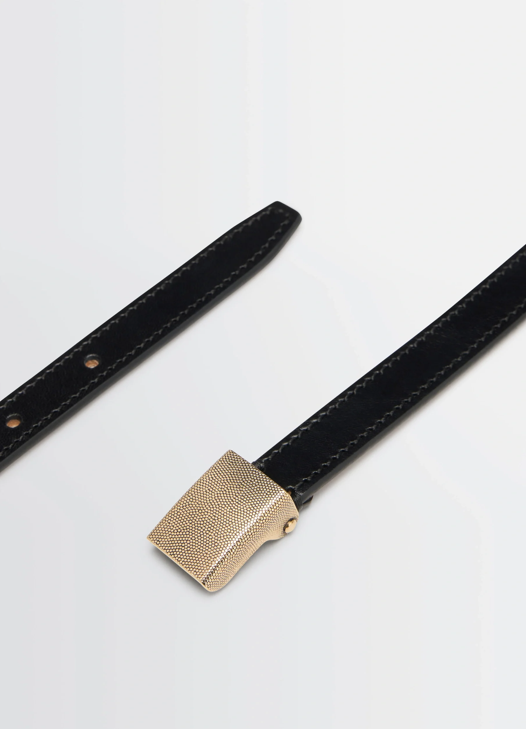 CLIP BELT 15MM IN LEATHER - Image 3