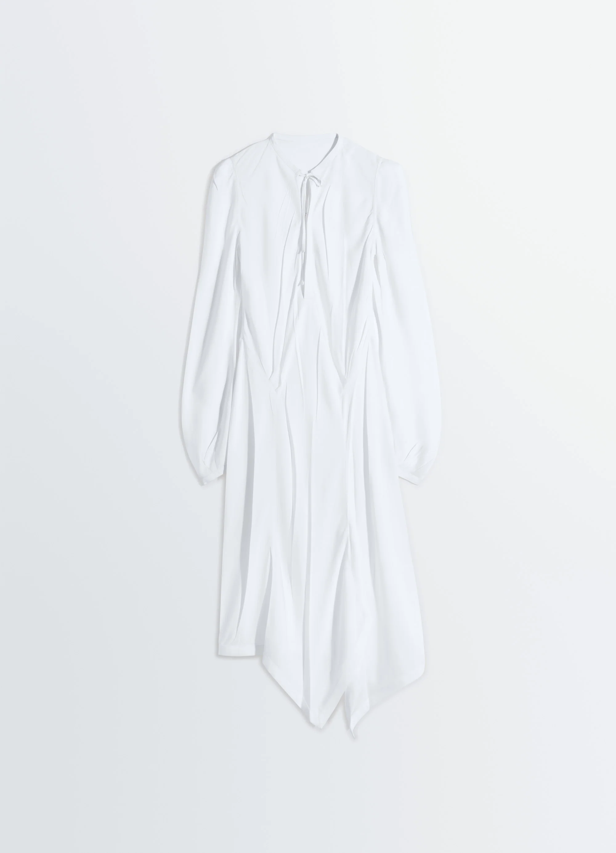 CREASED BIAS DRESS IN POLY VISCOSE TWILL - Image 6