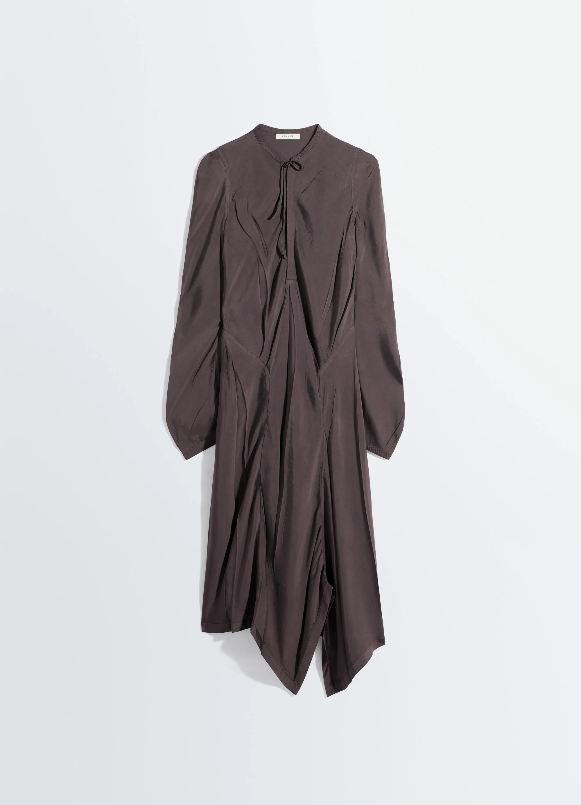 CREASED BIAS DRESS IN POLY VISCOSE TWILL - Image 5