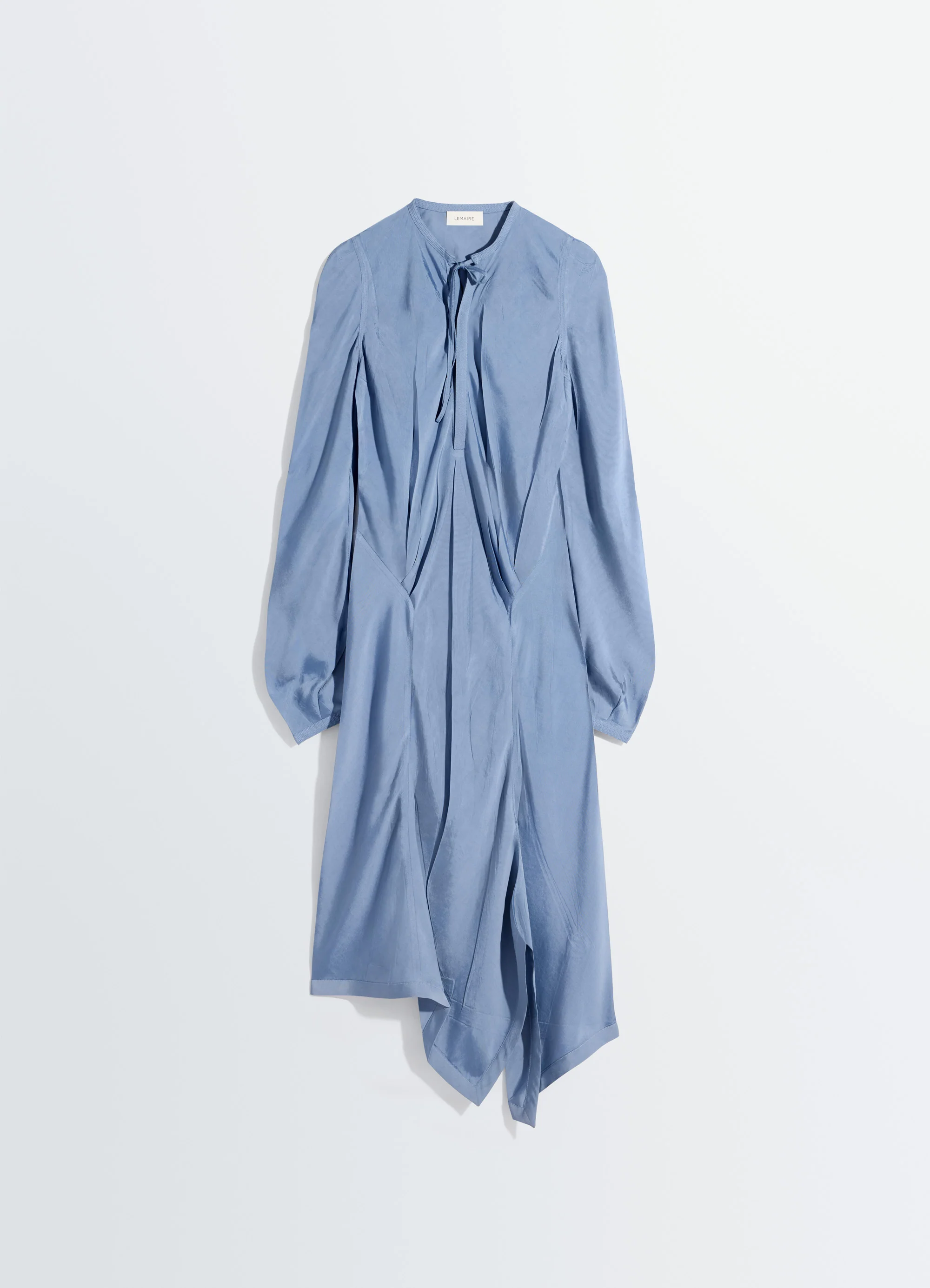 CREASED BIAS DRESS IN POLY VISCOSE TWILL - Image 6