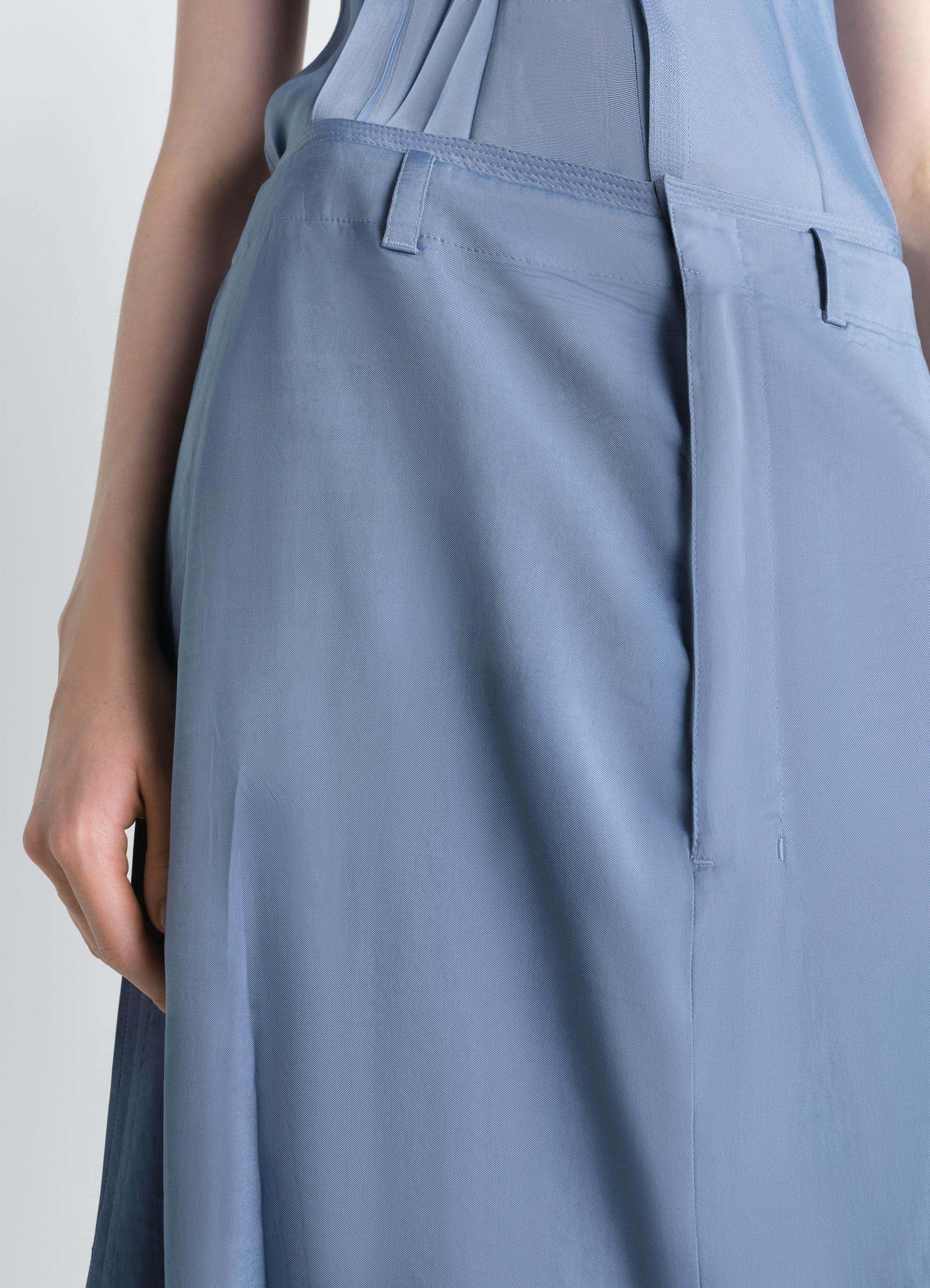 CREASED DROPPED CROTCH BERMUDAS IN POLY VISCOSE TWILL - Image 3