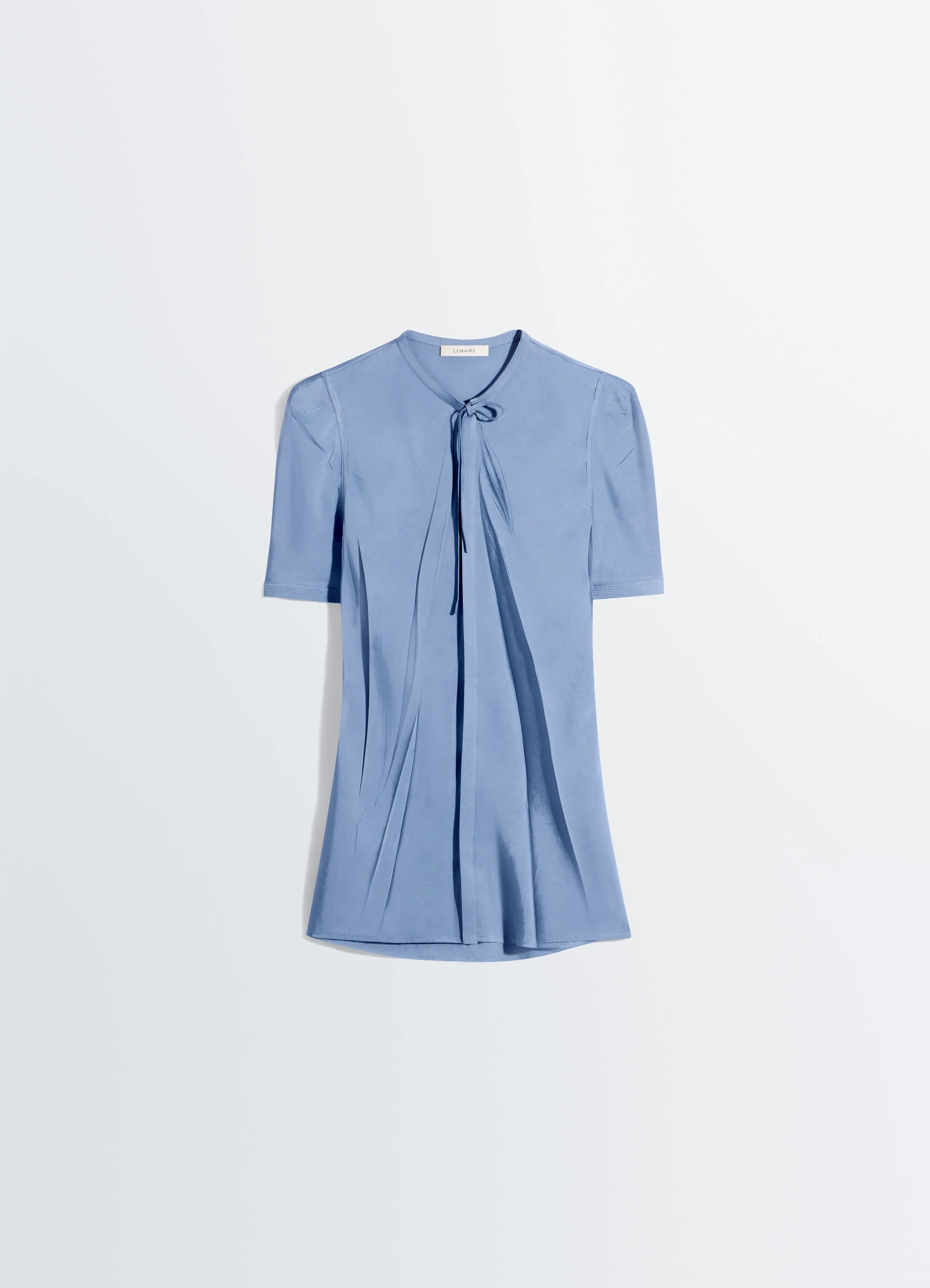 CREASED FITTED SHIRT IN POLY VISCOSE TWILL - Image 5