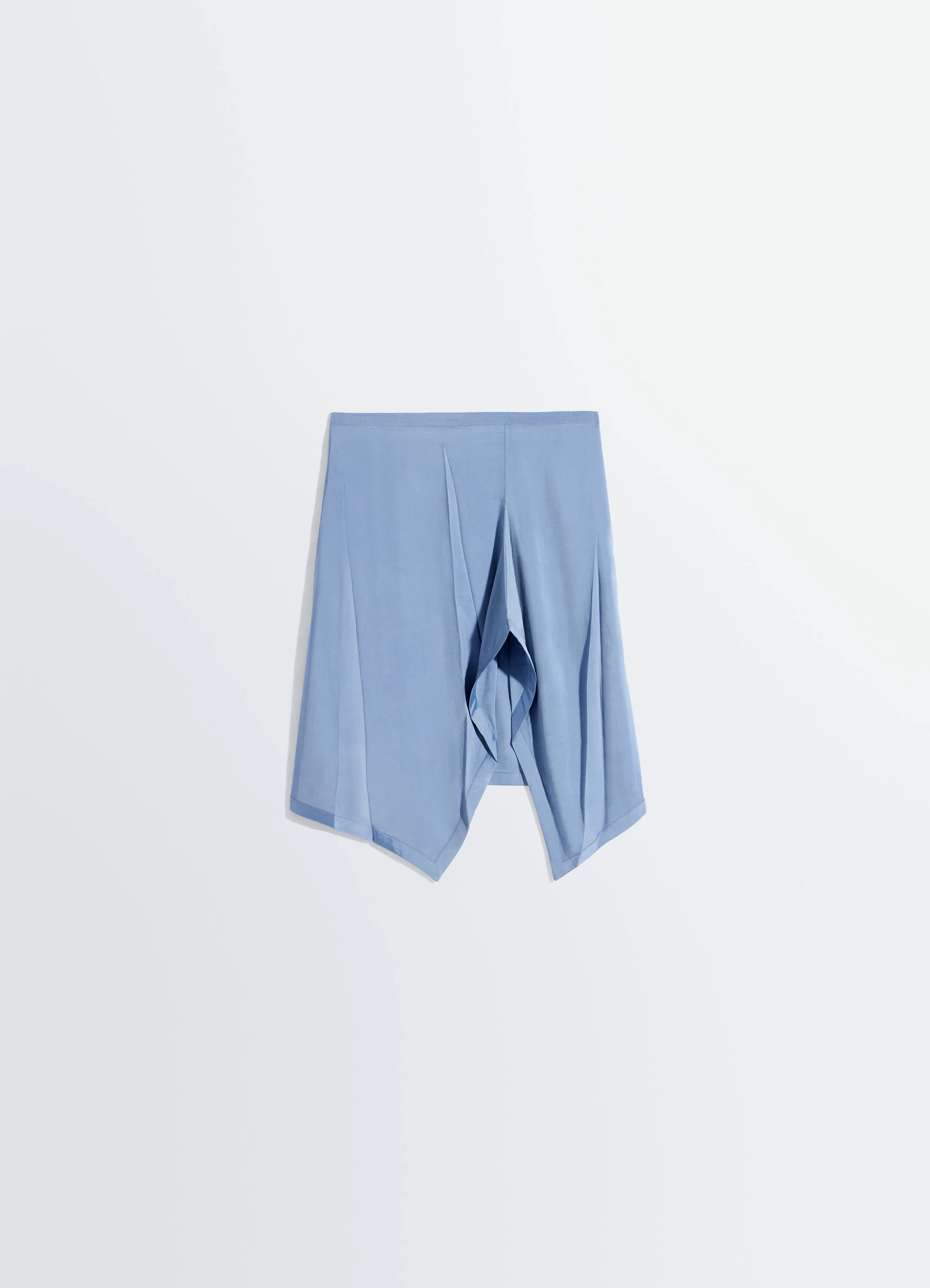 CREASED FOULARD SKIRT IN POLY VISCOSE TWILL - Image 5
