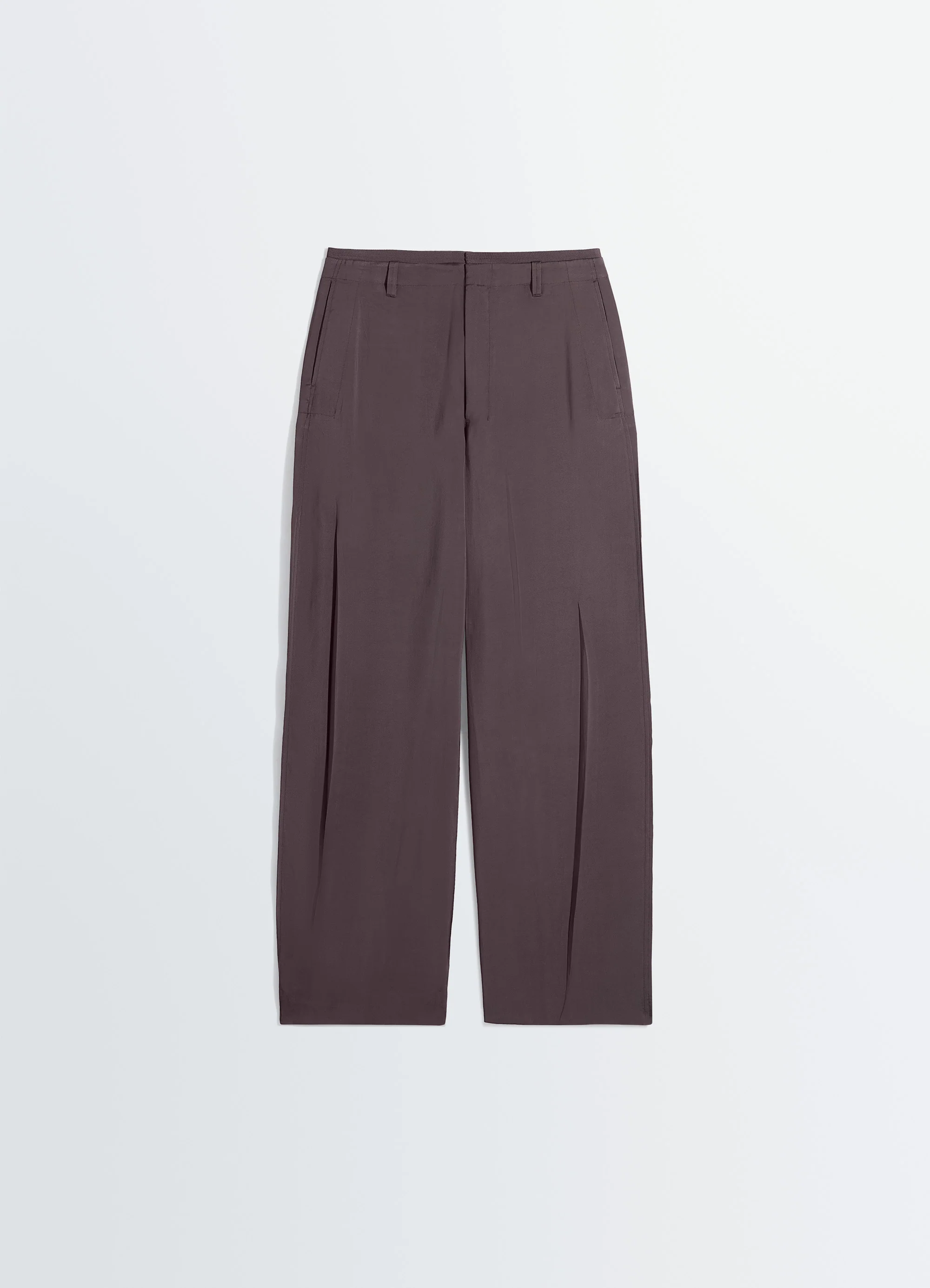 CREASED SOFT PANTS IN POLY VISCOSE TWILL - Image 6