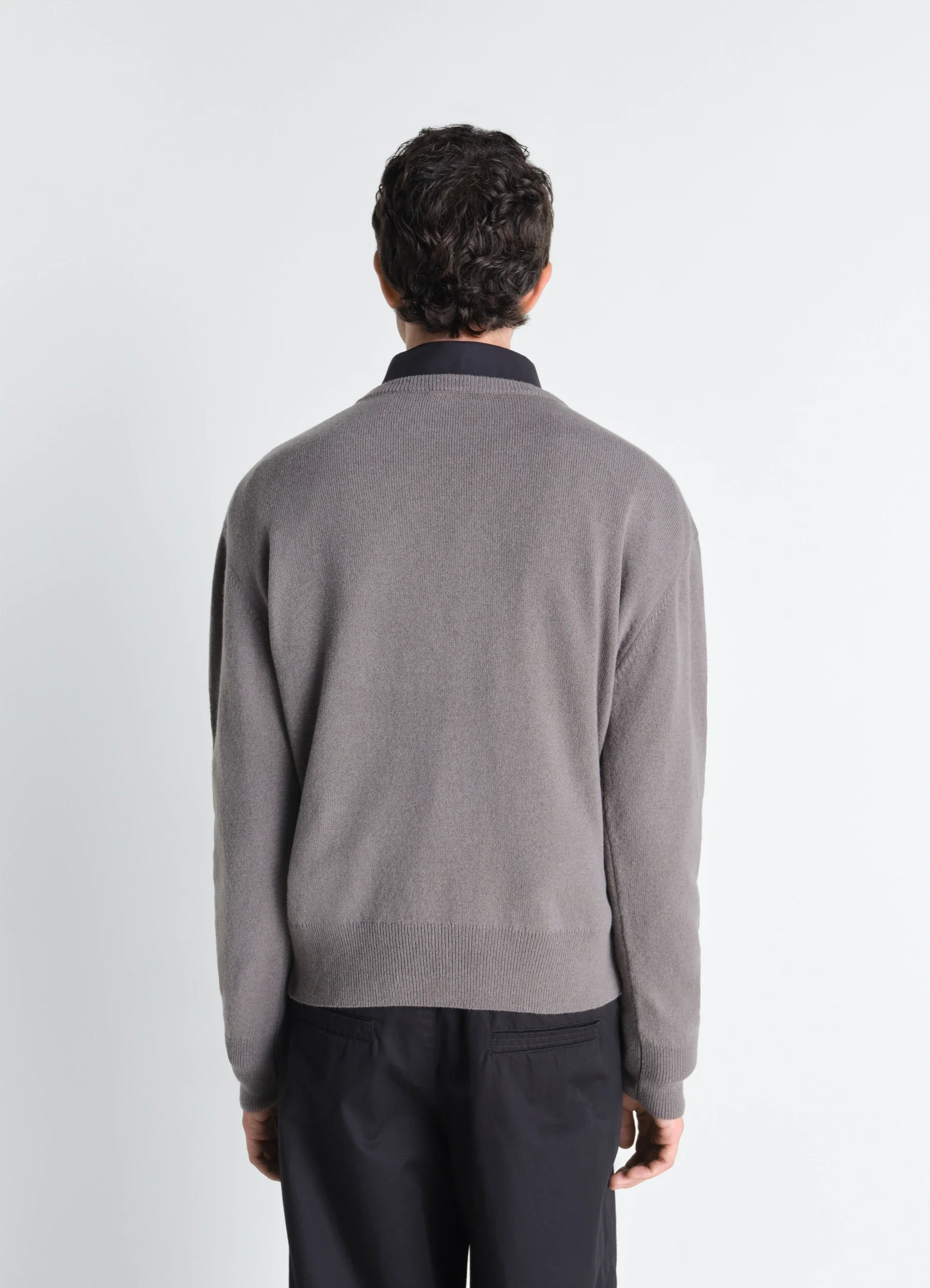 CREW NECK SWEATER IN CASHMERE WOOL - Image 5
